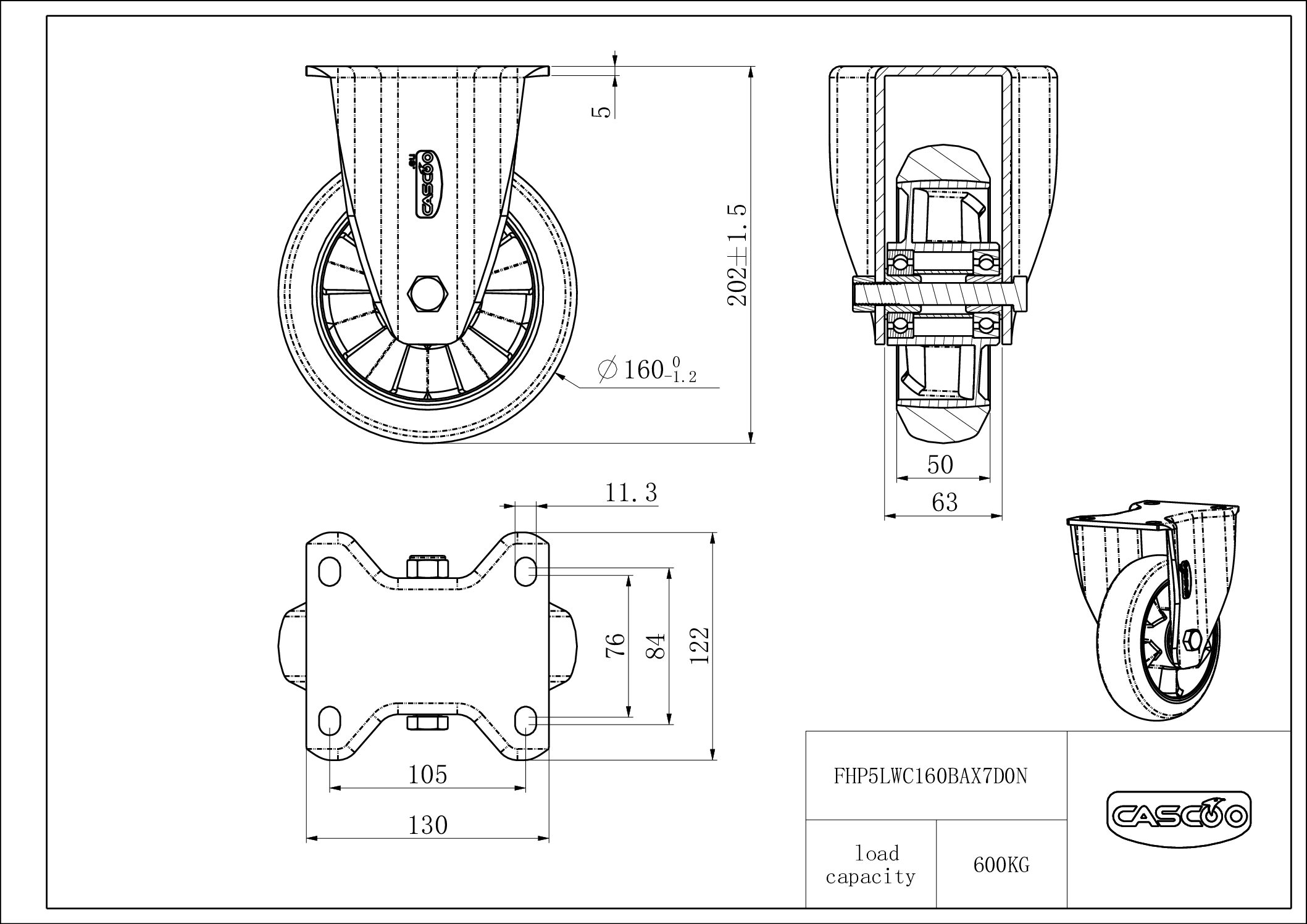 Rattakomplekt FHP5LWC160BAX7D0N