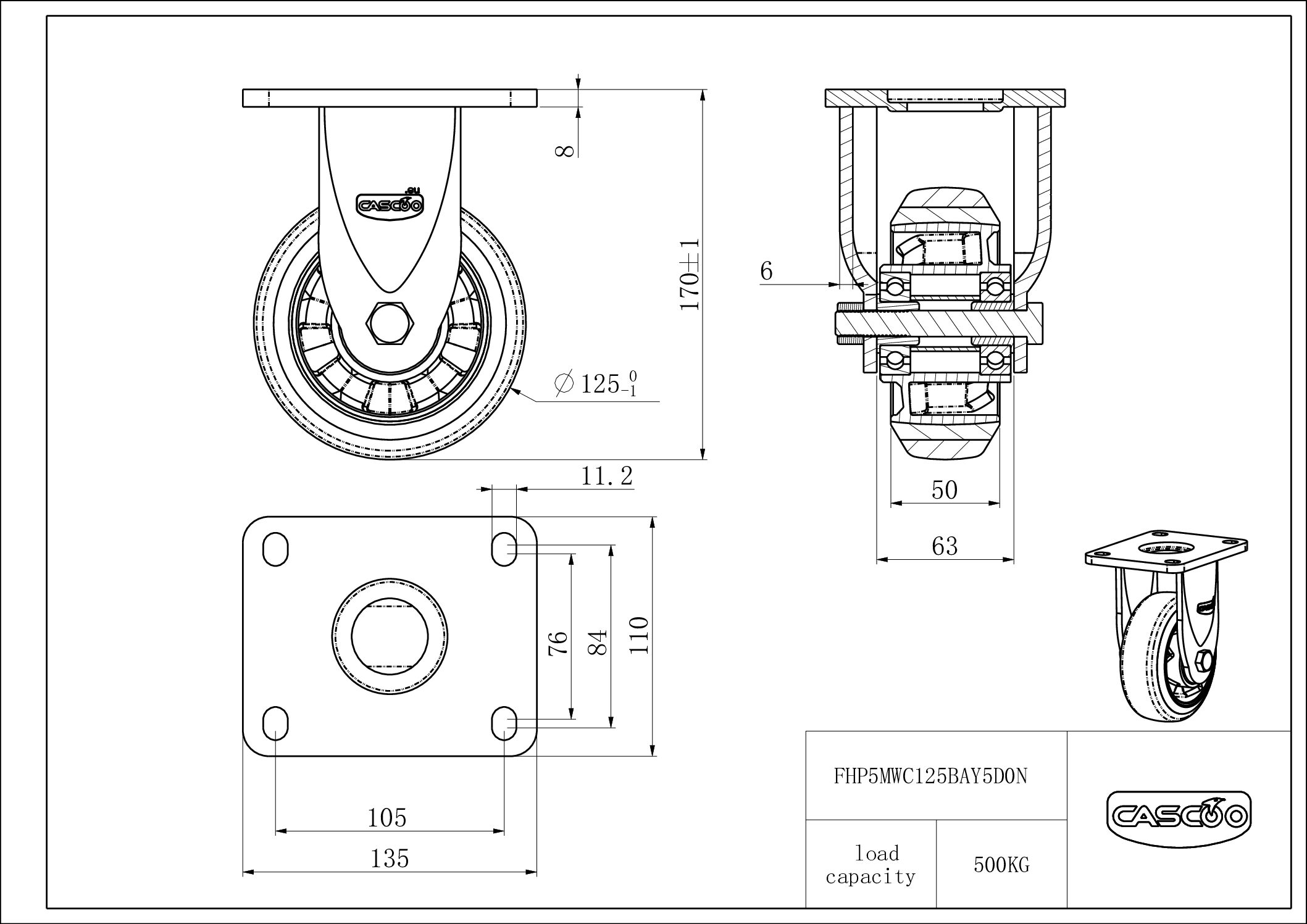 FHP5MWC125BAY5D0N_drawing Rattakomplekt FHP5MWC125BAY5D0N