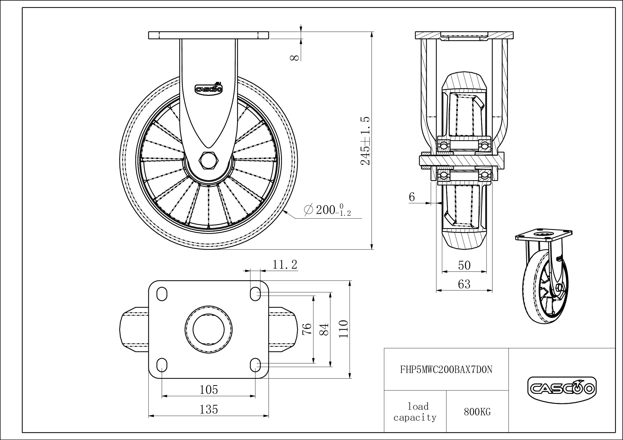 Castor FHP5MWC200BAX7D0N
