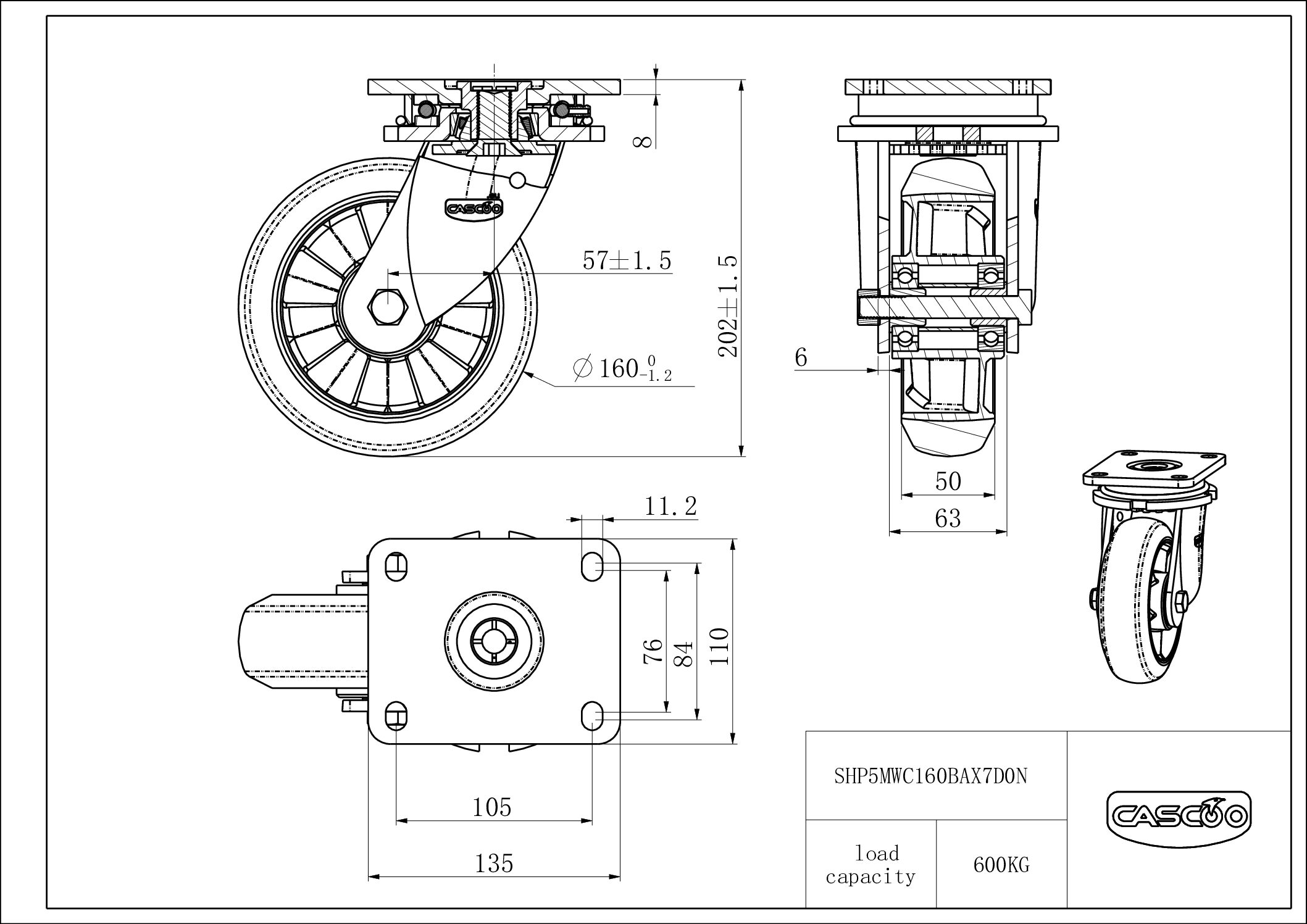 Rattakomplekt SHP5MWC160BAX7D0N