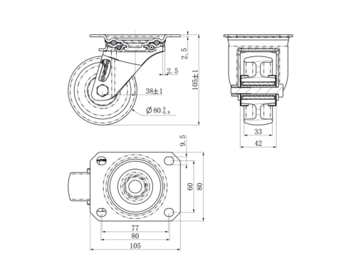 SBP25WC080N0N0R1W_drawing