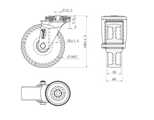 HPH98WC160N0N0P0N_drawing