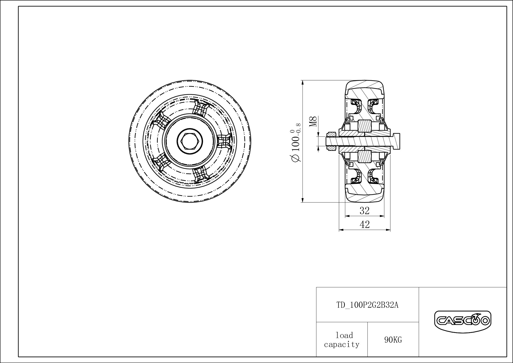 Wheel 100P2G2B32A