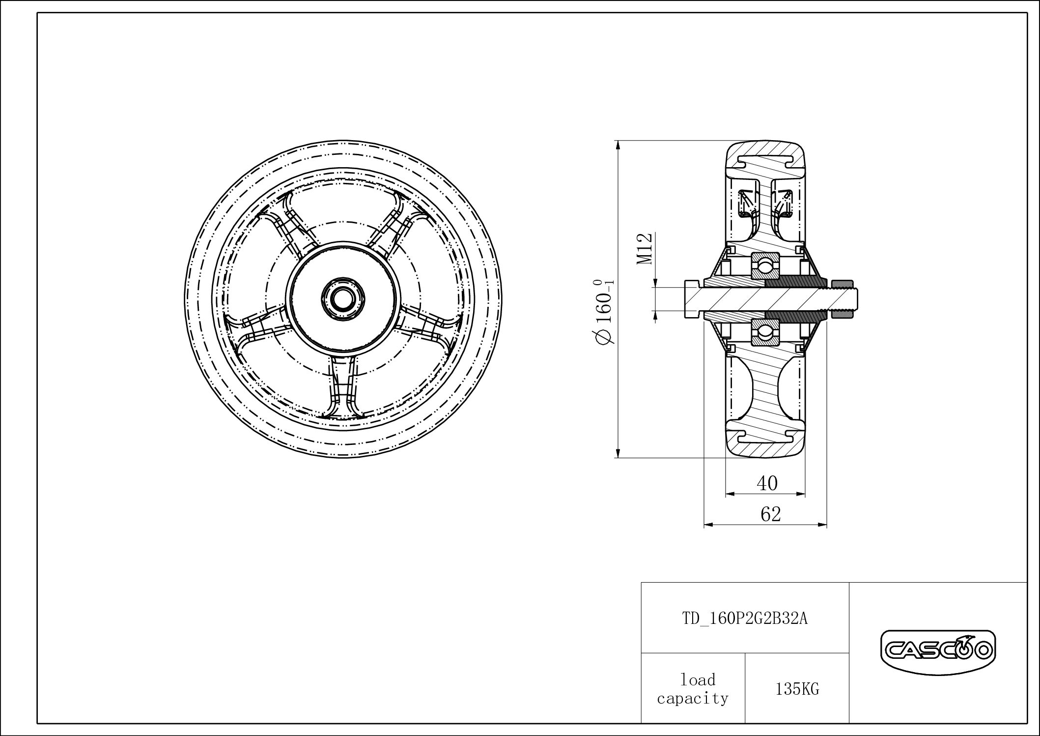 Wheel 160P2G2B32A