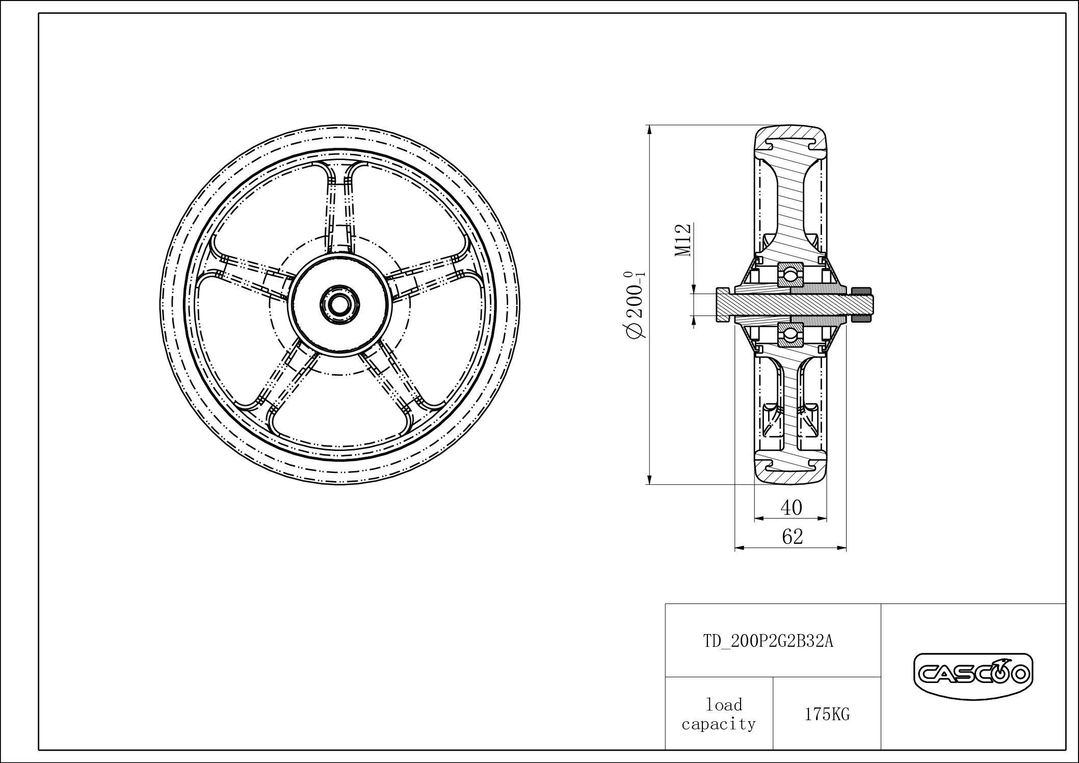 200P2G2B32A_drawing Wheel 200P2G2B32A