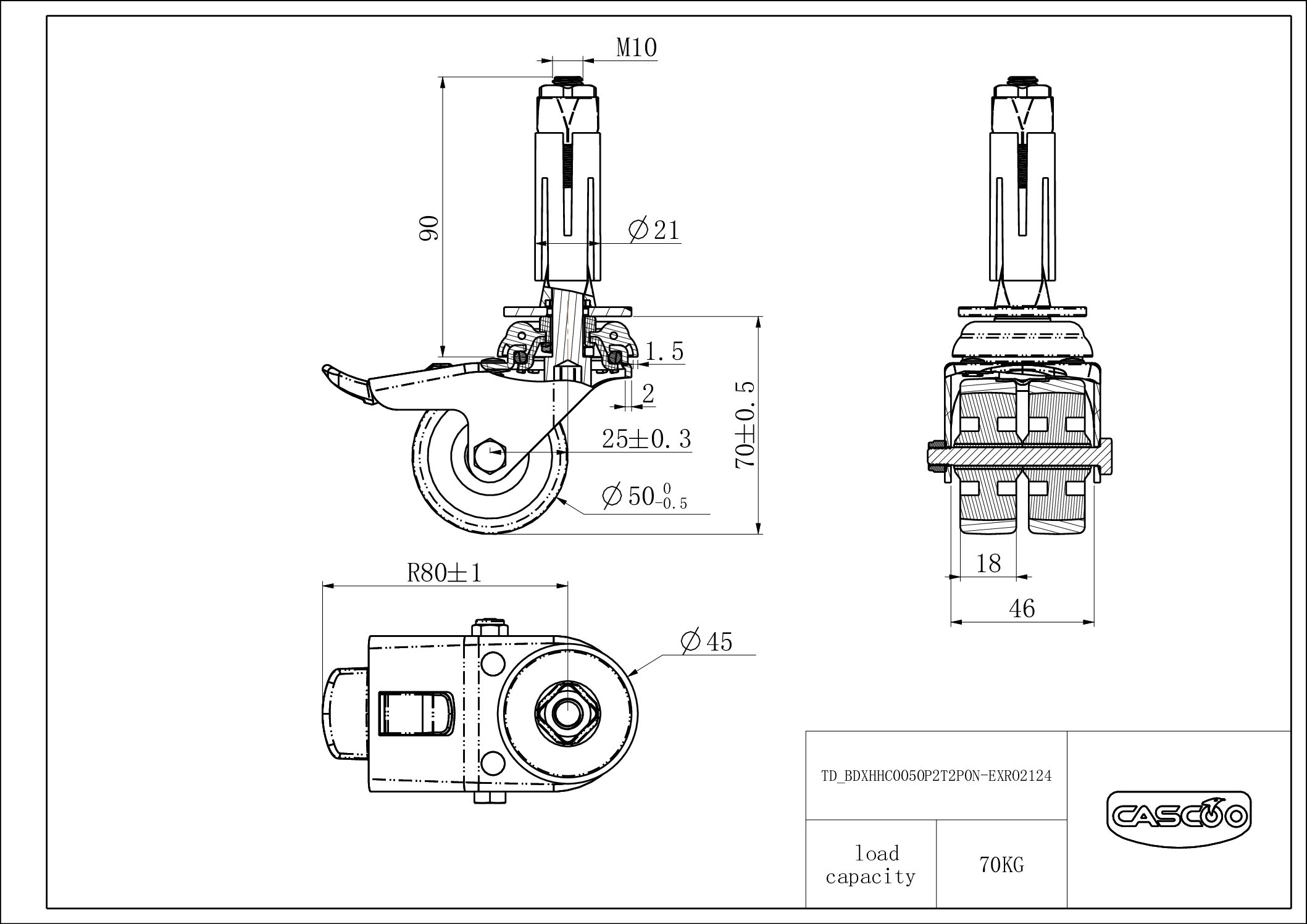 Rattakomplekt BDXHHC0050P2T2P0N