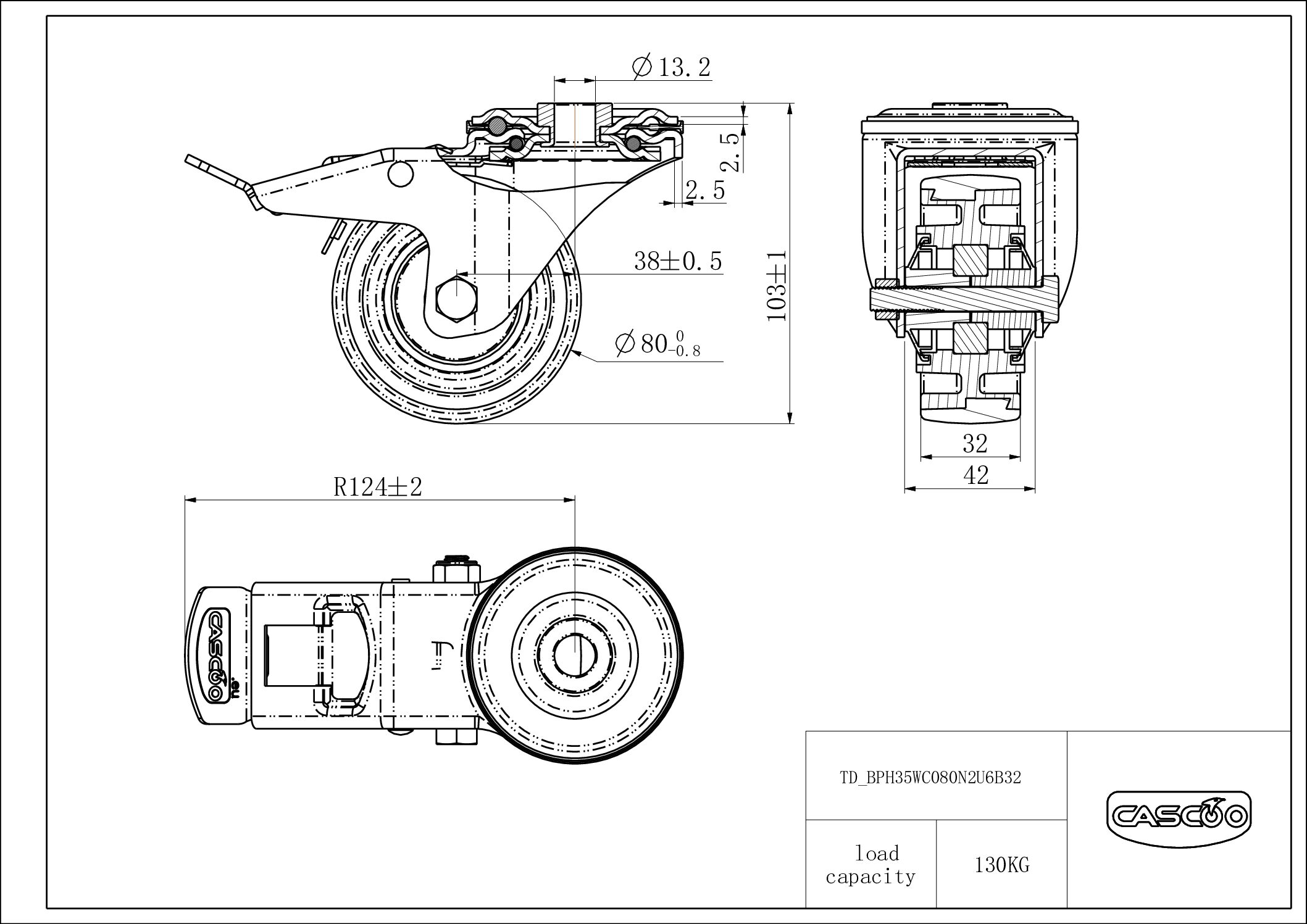 Castor BPH35WC080N2U6B32