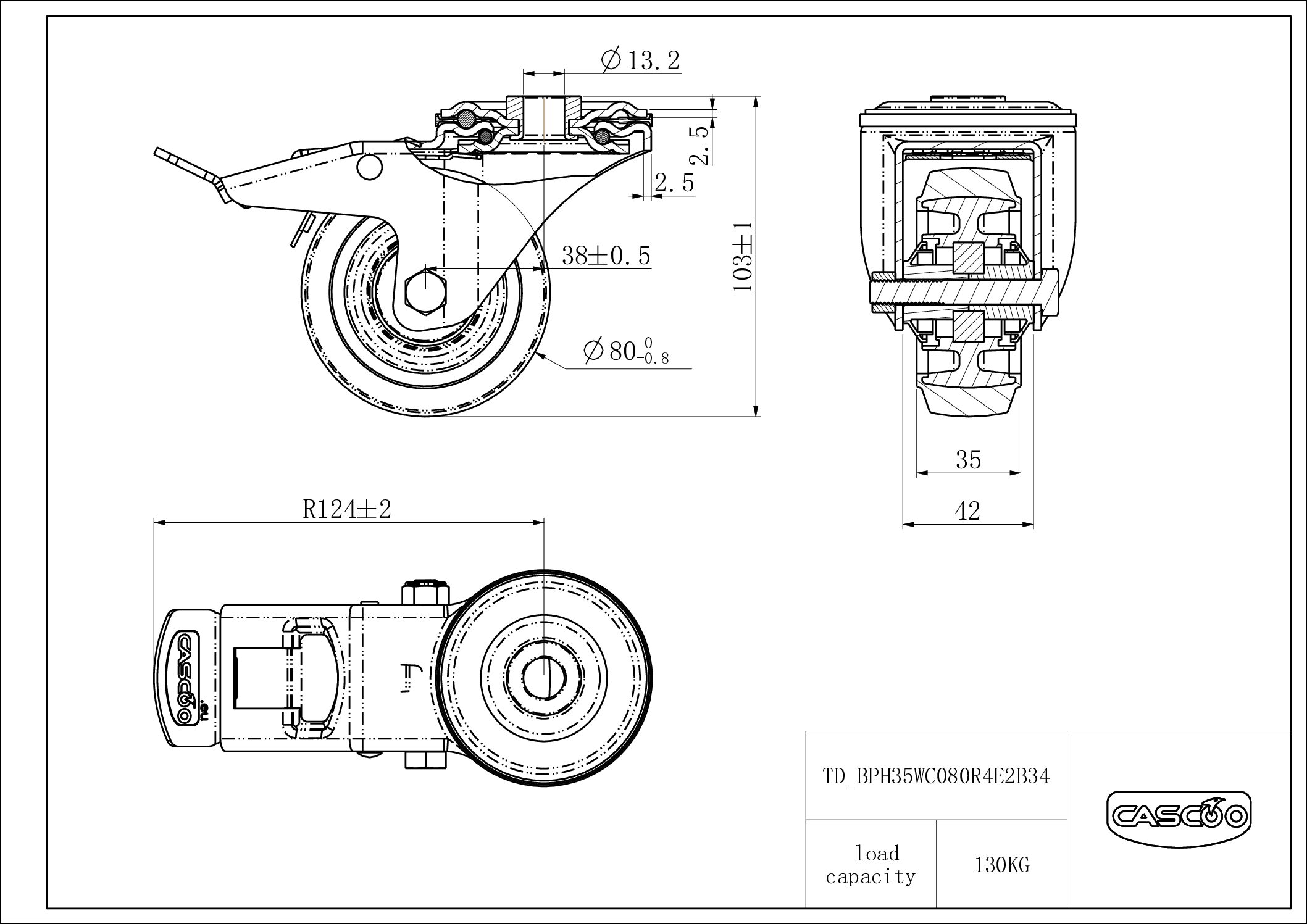 Castor BPH35WC080R4E2B34