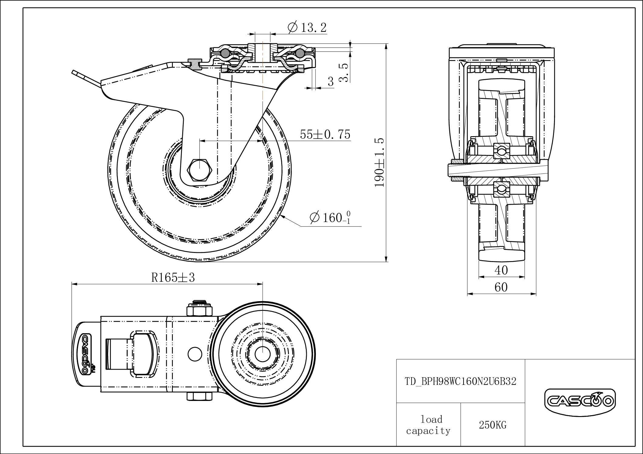 BPH98WC160N2U6B32_drawing Rattakomplekt BPH98WC160N2U6B32