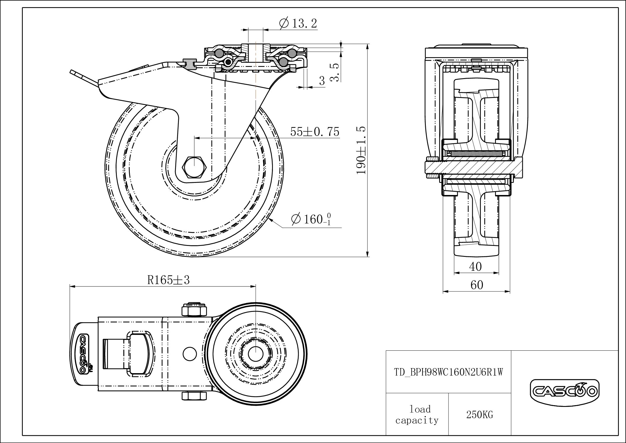 BPH98WC160N2U6R1W_drawing Rattakomplekt BPH98WC160N2U6R1W