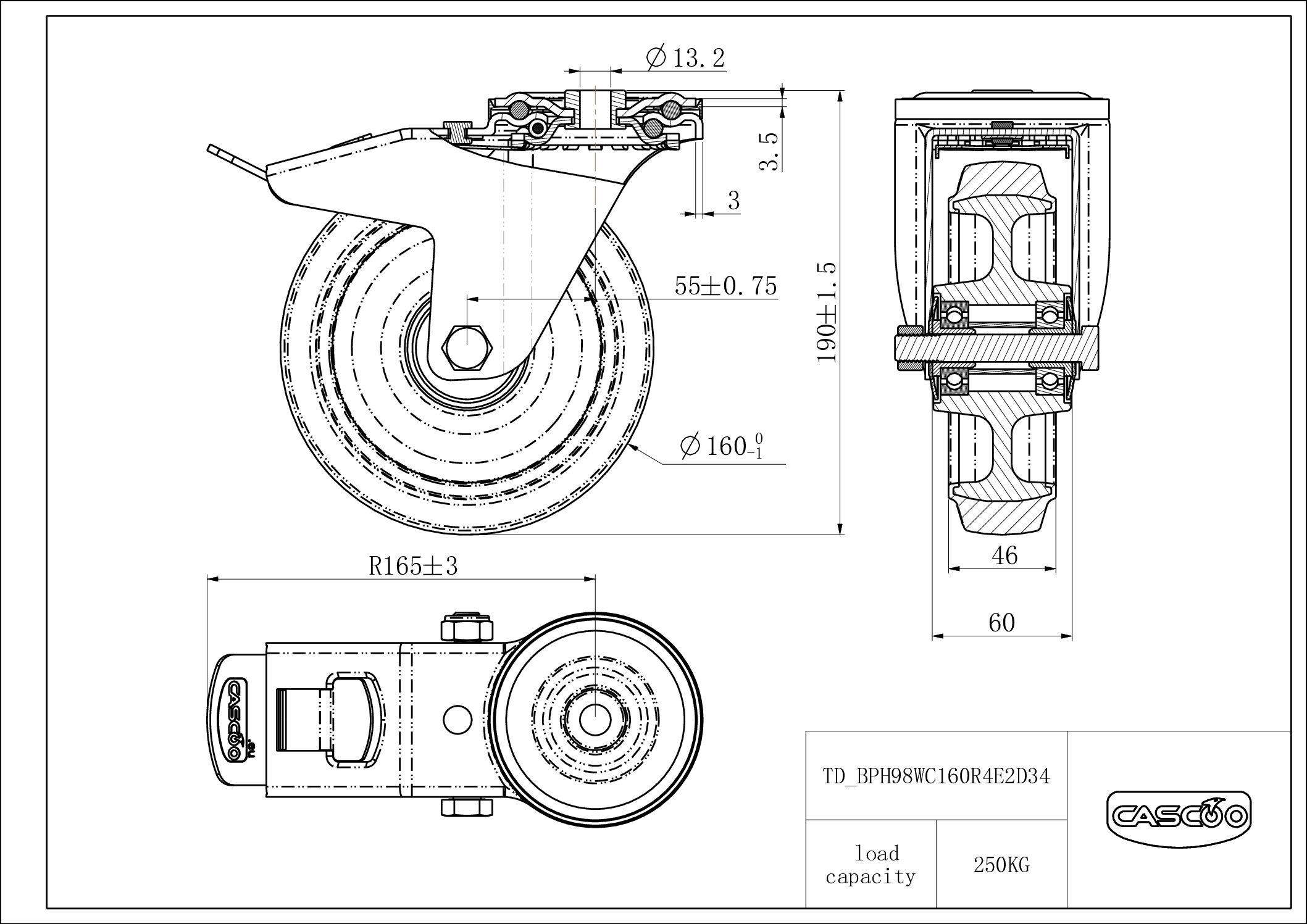 Rattakomplekt BPH98WC160R4E2D34