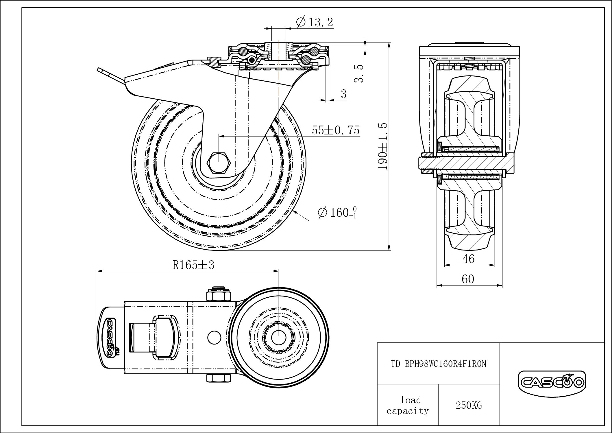 Castor BPH98WC160R4F1R0N