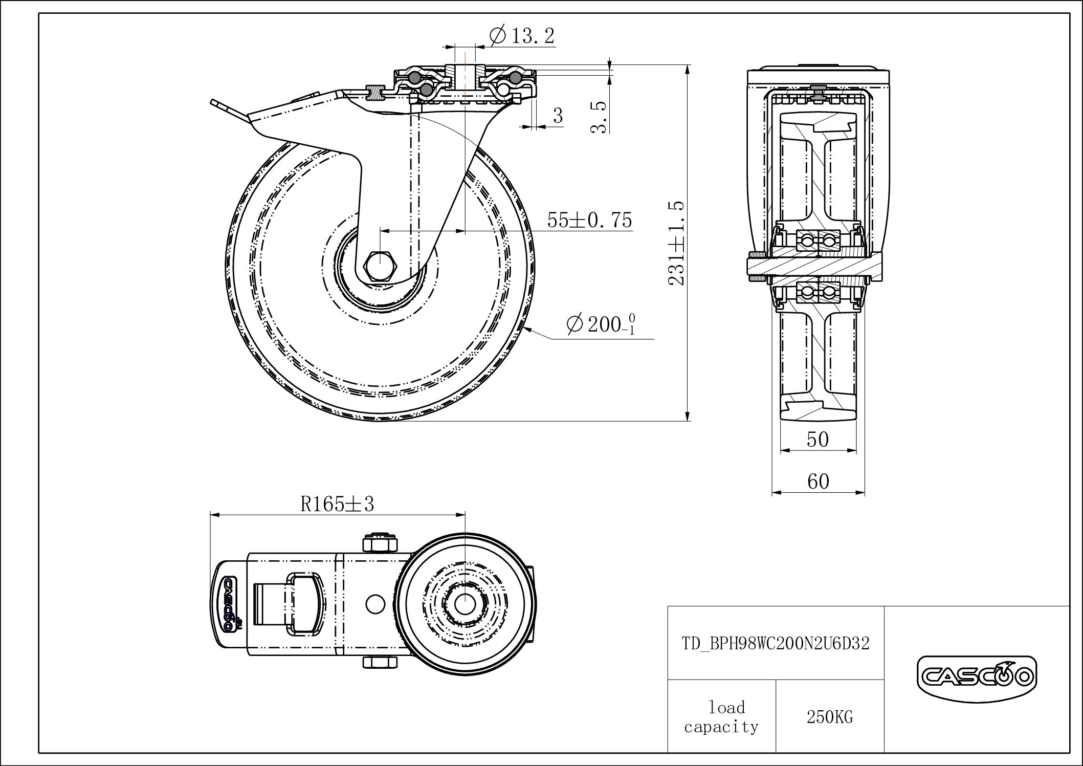 BPH98WC200N2U6D32_drawing Rattakomplekt BPH98WC200N2U6D32