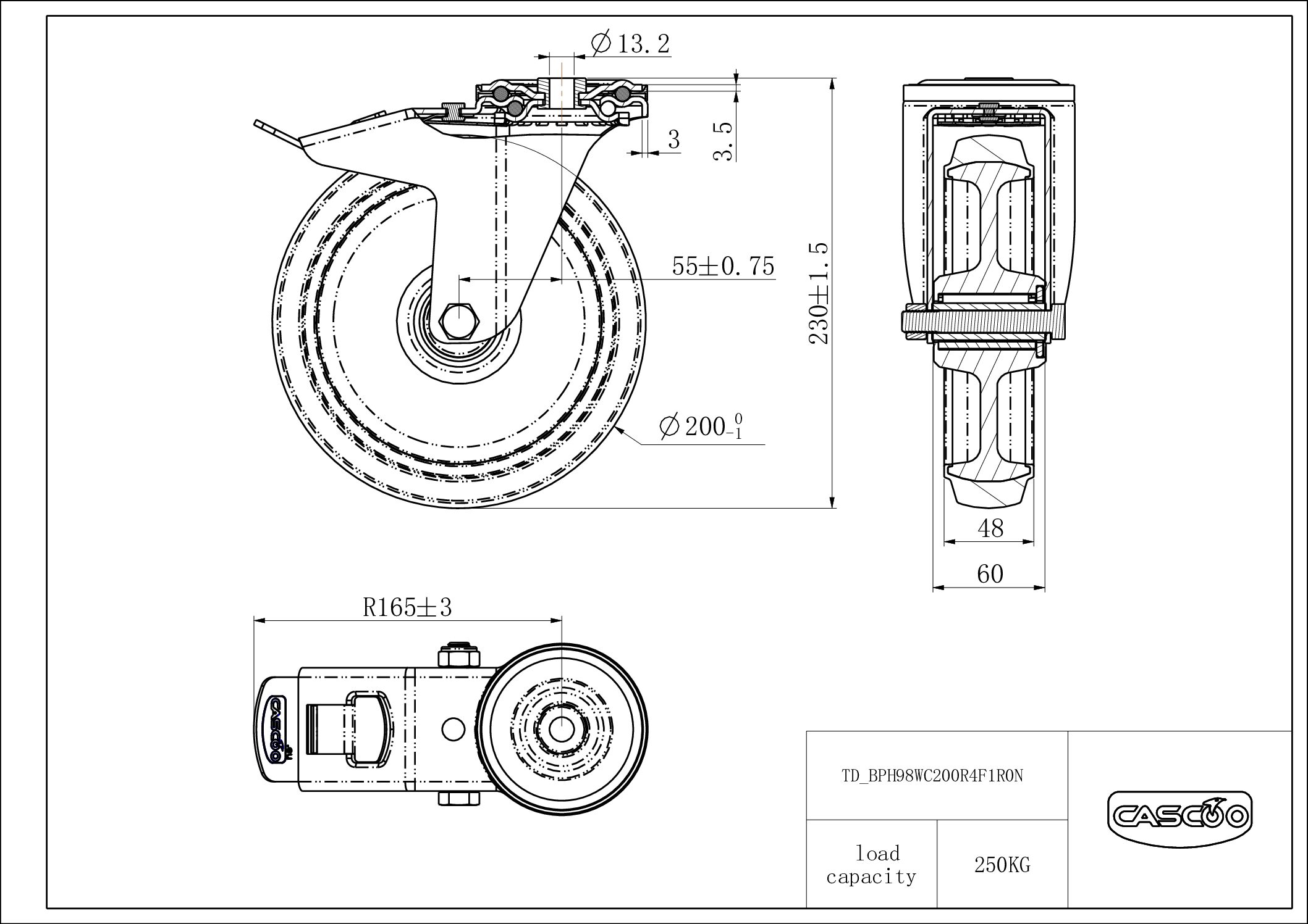 Castor BPH98WC200R4F1R0N