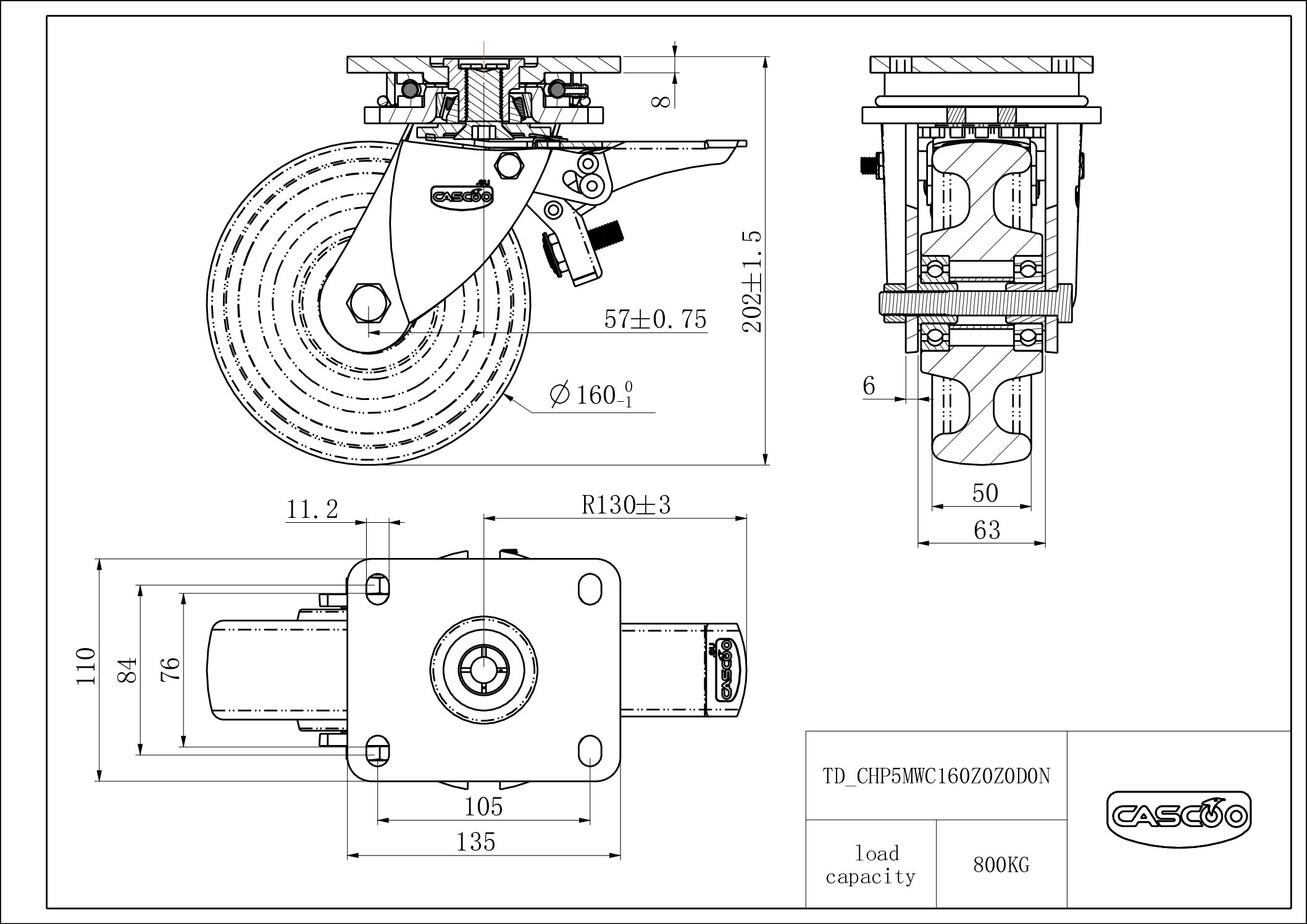 Castor CHP5MWC160Z0Z0D0N