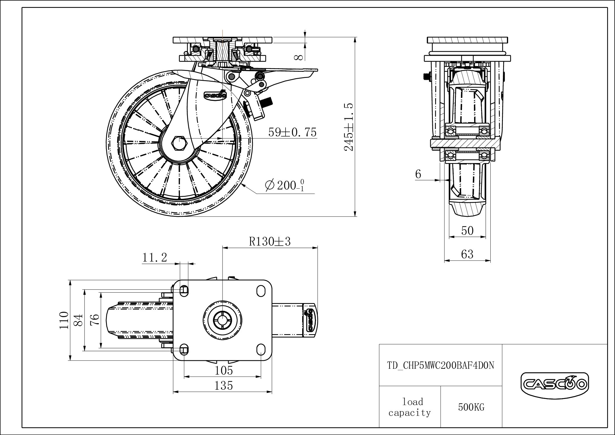 CHP5MWC200BAF4D0N_drawing Castor CHP5MWC200BAF4D0N