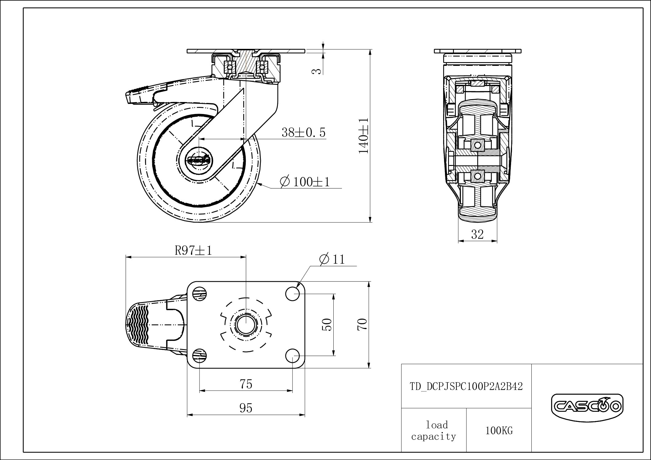 Castor DCPESPC100P2A2B42