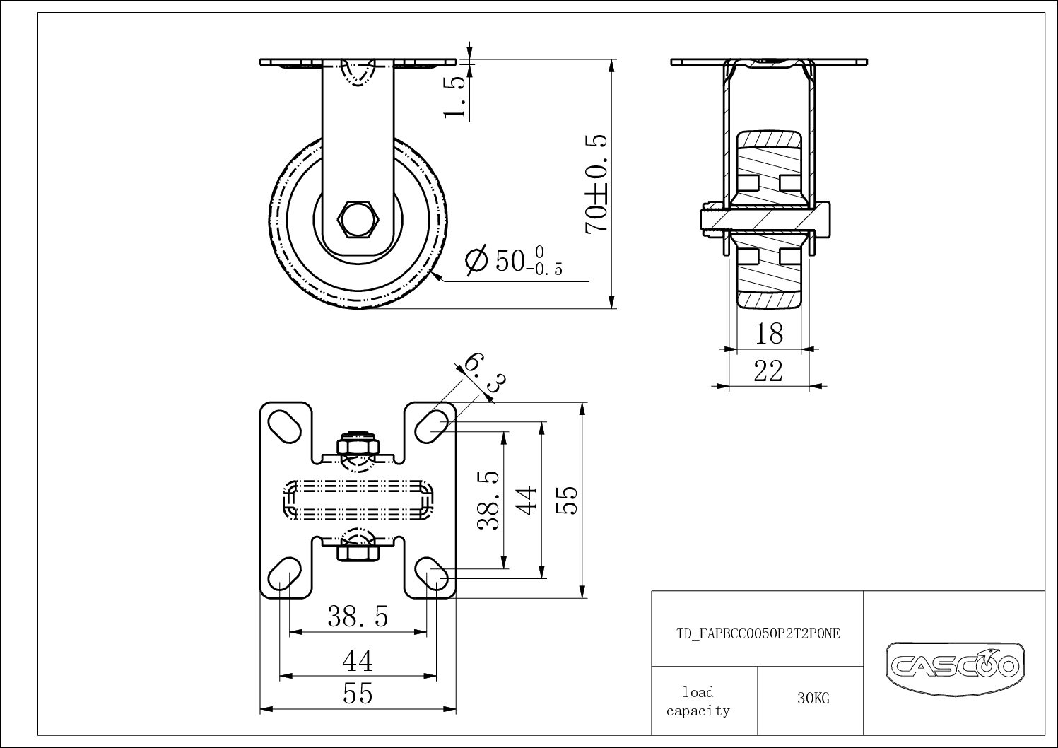TD_FAPBCC0050P2T2P0NE Rattakomplekt FAPBCC0050P2T2P0NE
