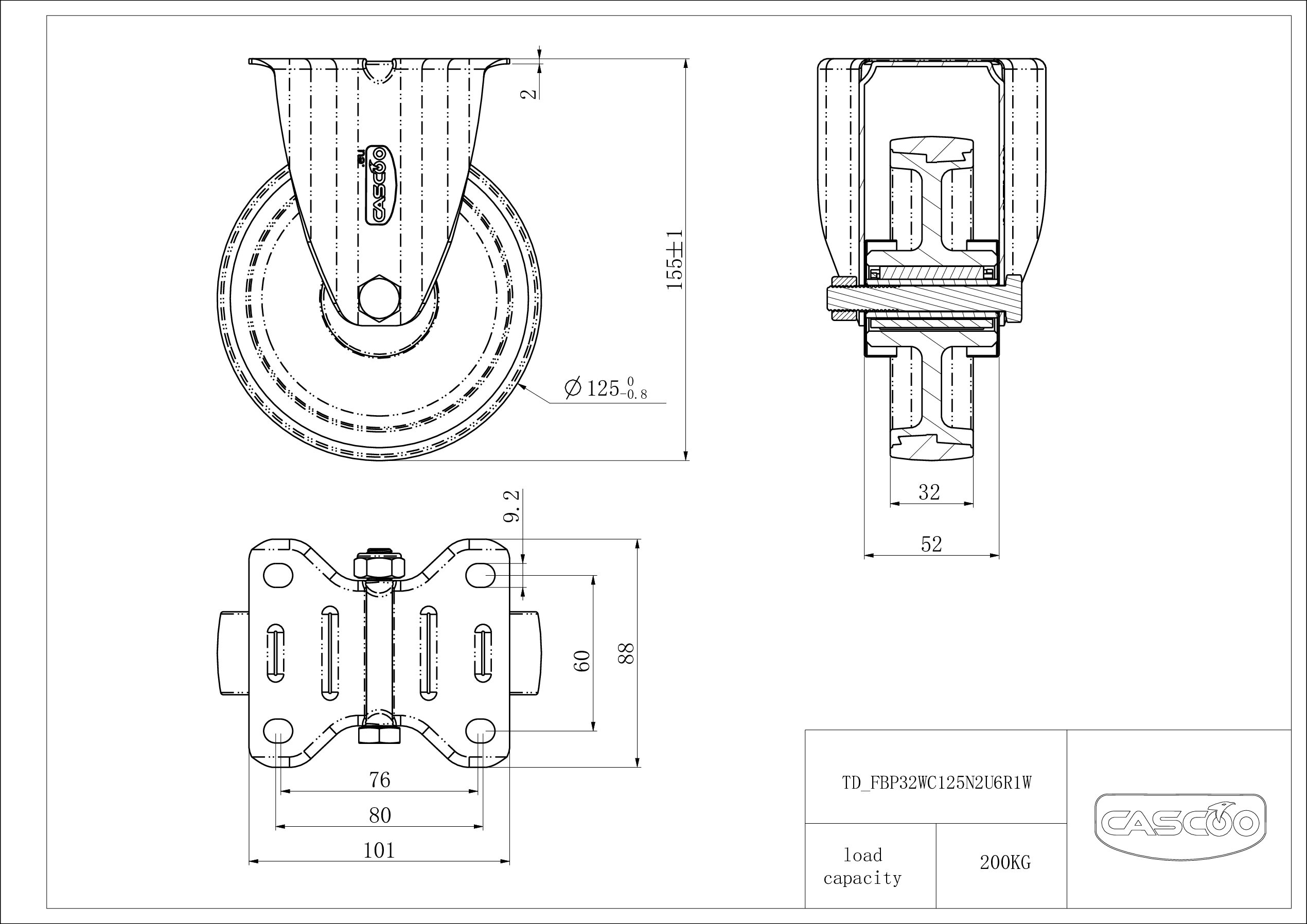 Rattakomplekt FBP32WC125N2U6R1W