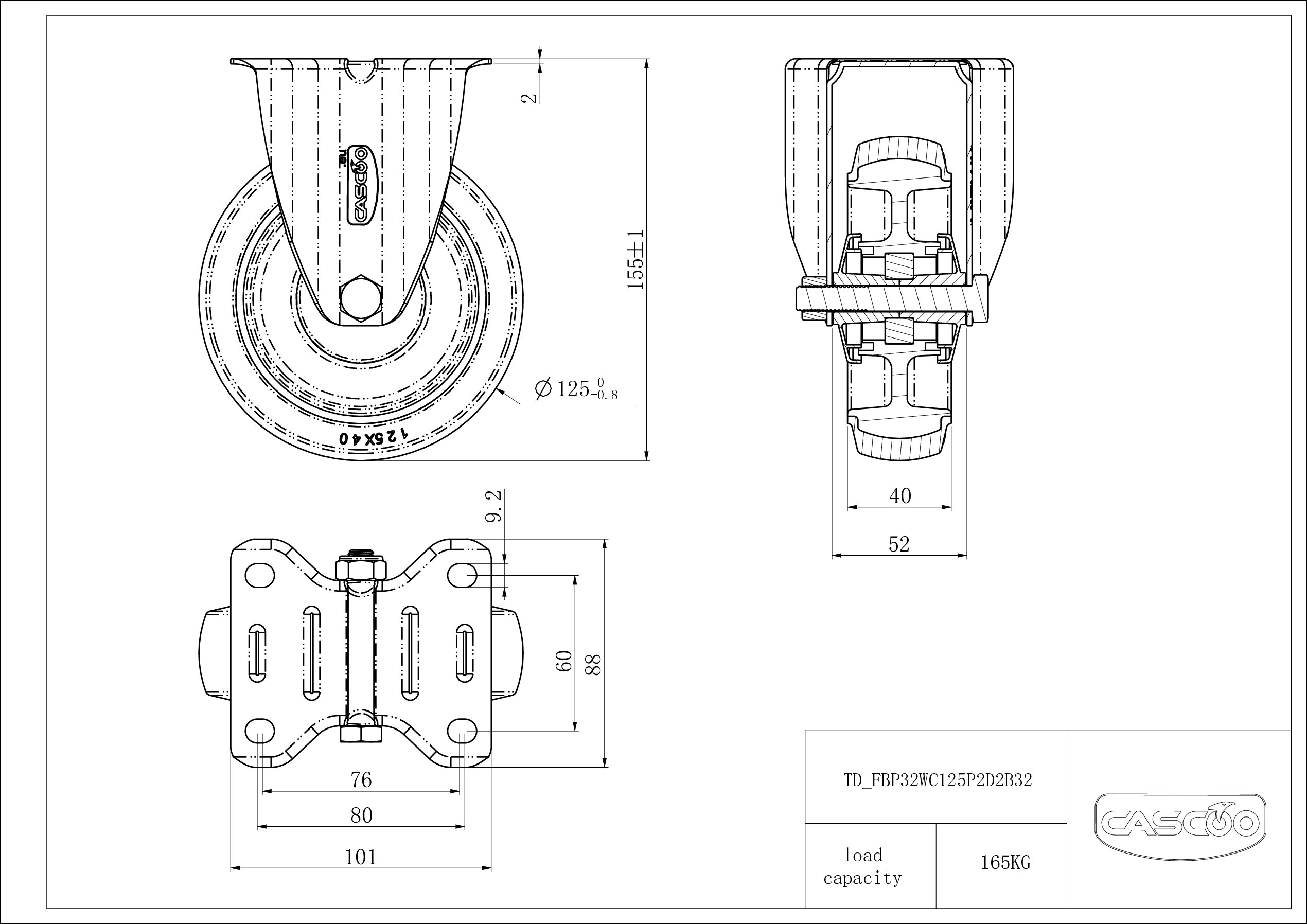 Rattakomplekt FBP32WC125P2D2B32