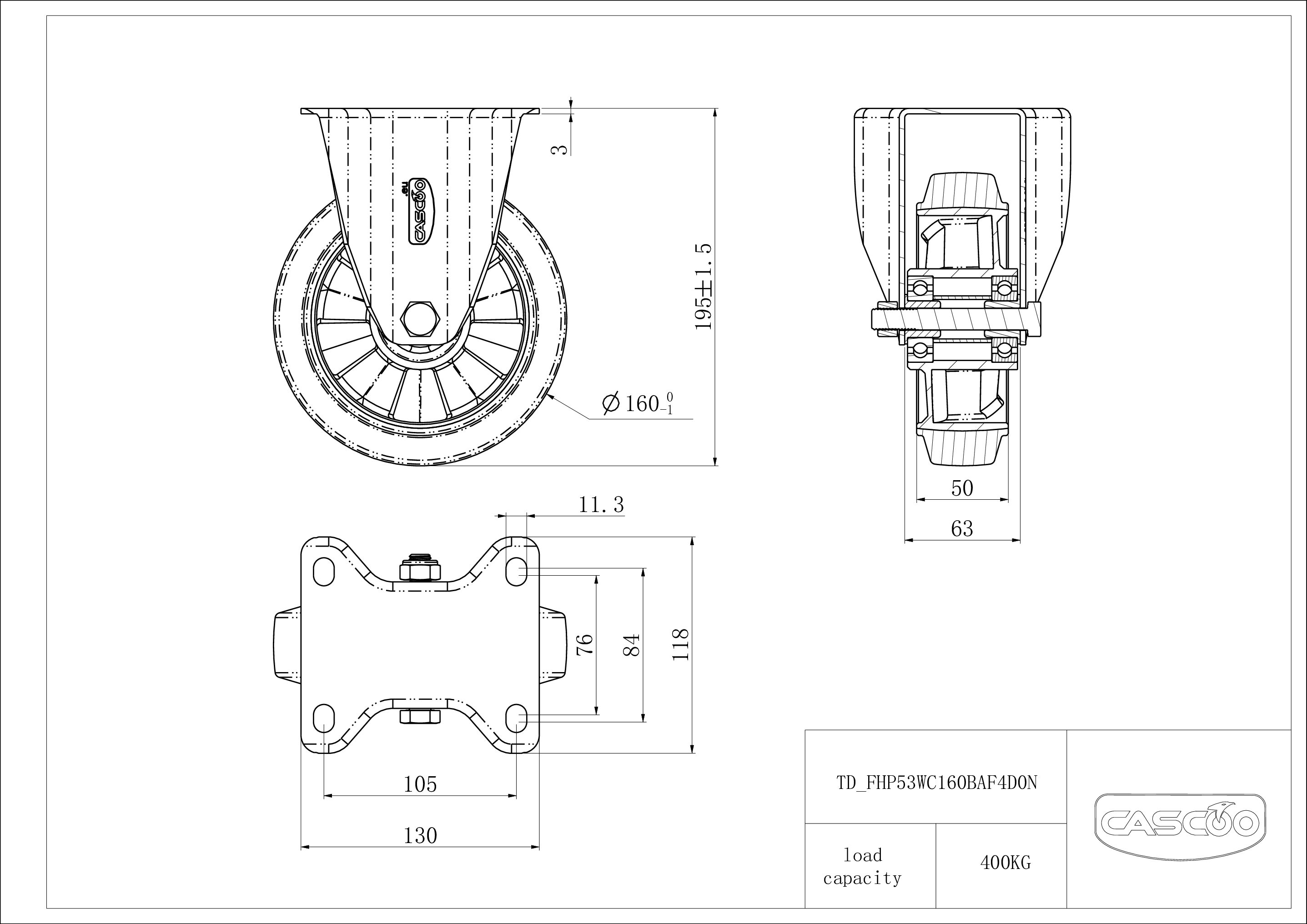 Rattakomplekt FHP53WC160BAF4D0N