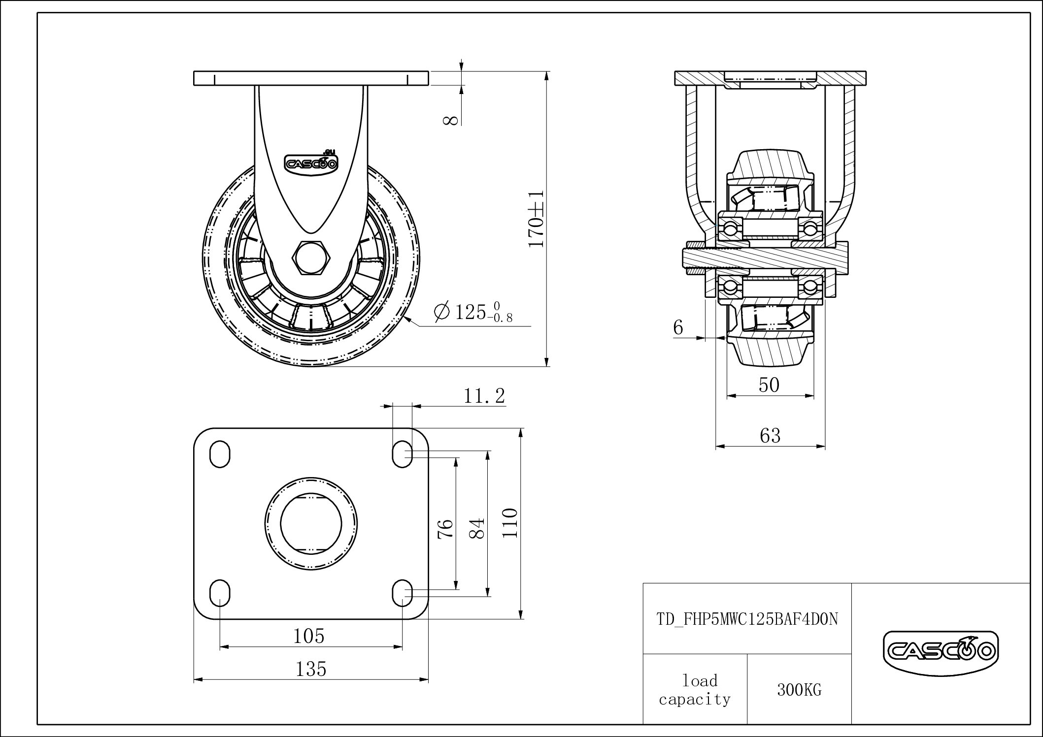 Rattakomplekt FHP5MWC125BAF4D0N