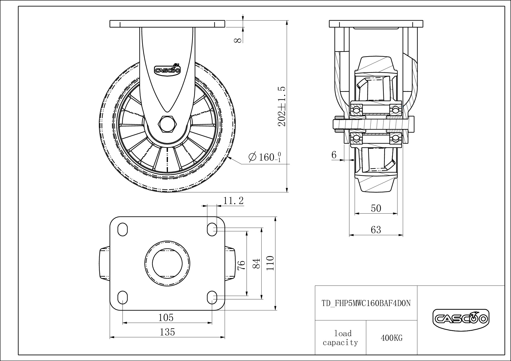 Rattakomplekt FHP5MWC160BAF4D0N