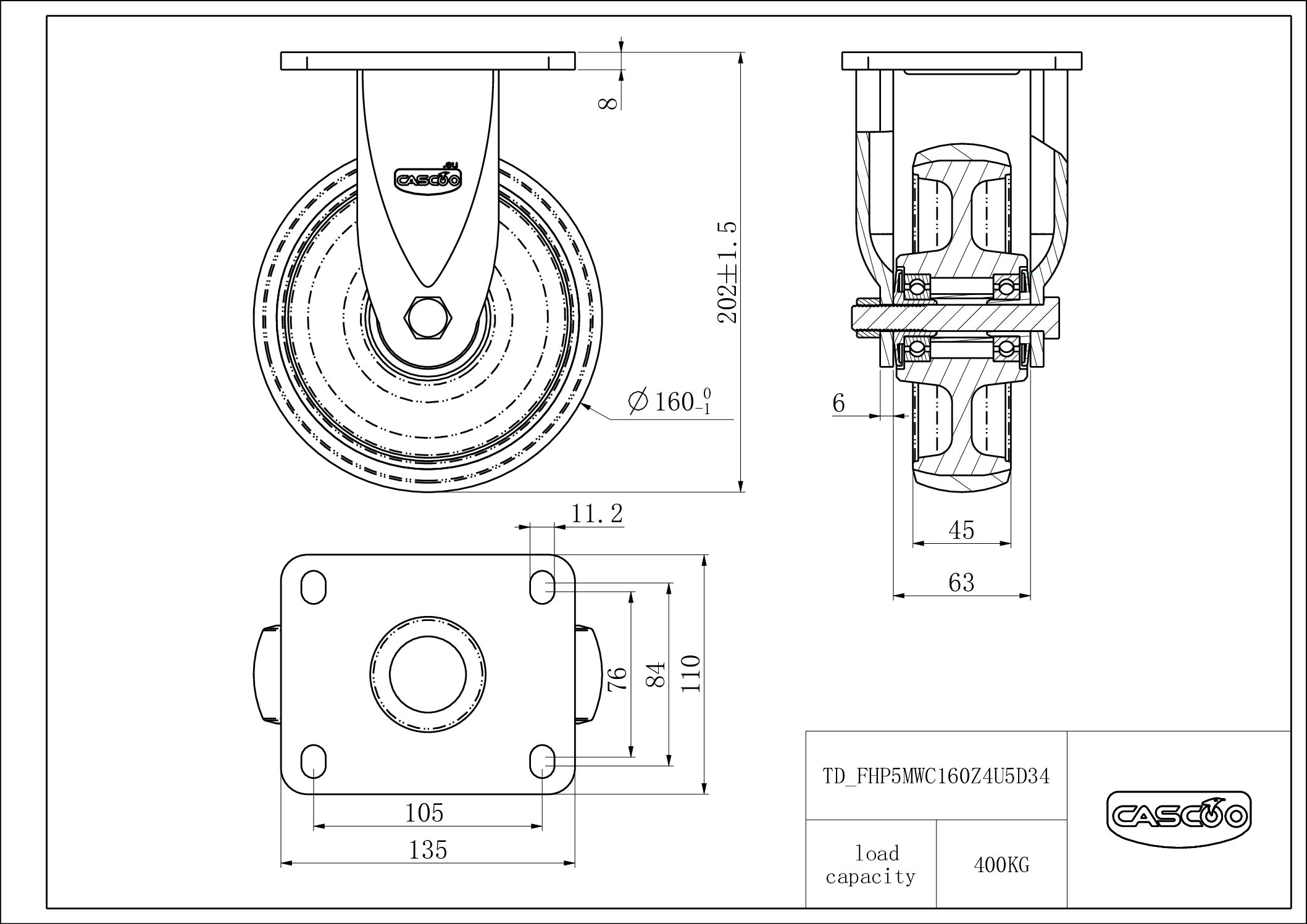 Rattakomplekt FHP5MWC160Z4U5D34