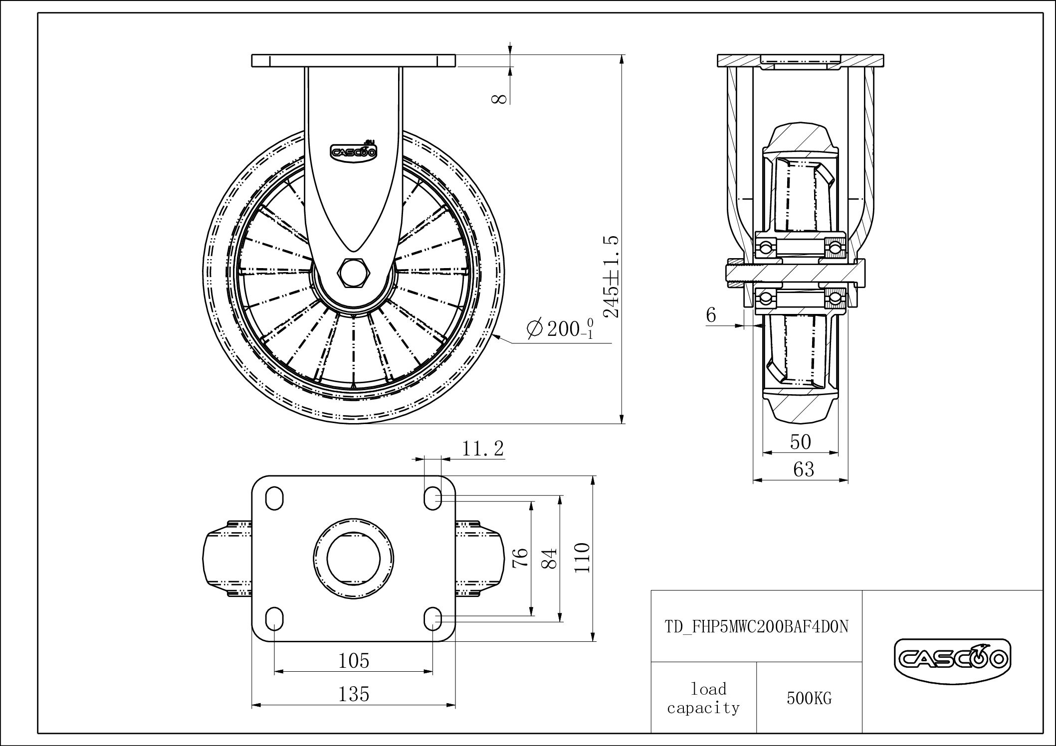 FHP5MWC200BAF4D0N_drawing Rattakomplekt FHP5MWC200BAF4D0N
