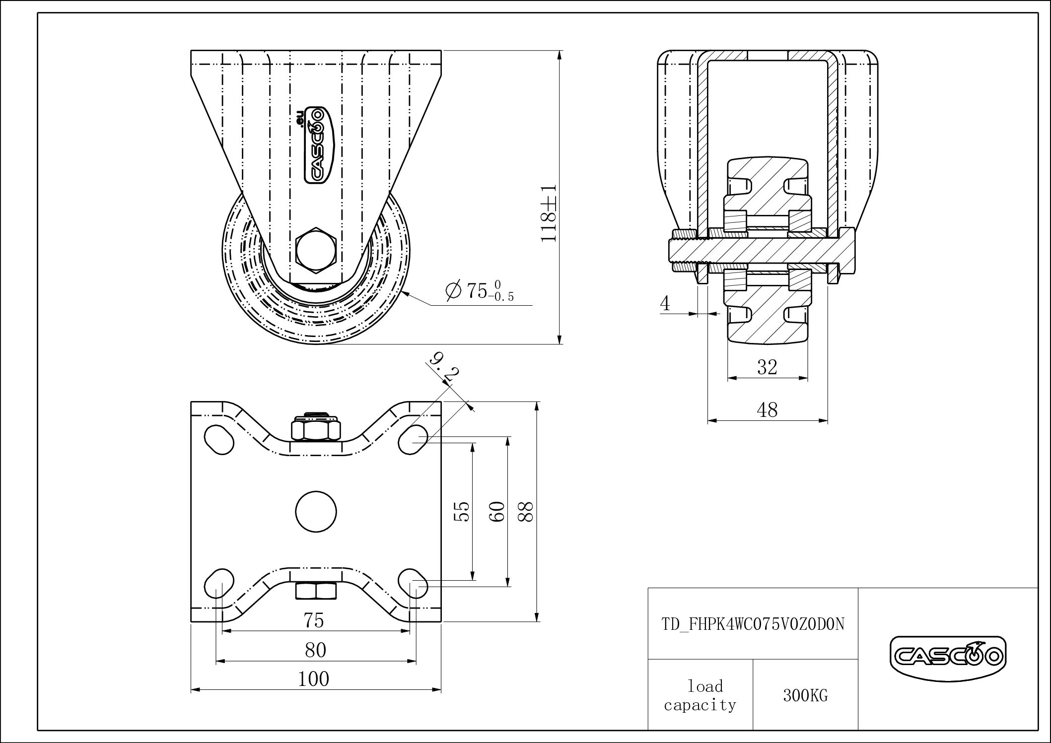 FHPK4WC075V0Z0D0N_drawing Castor FHPK4WC075V0Z0D0N