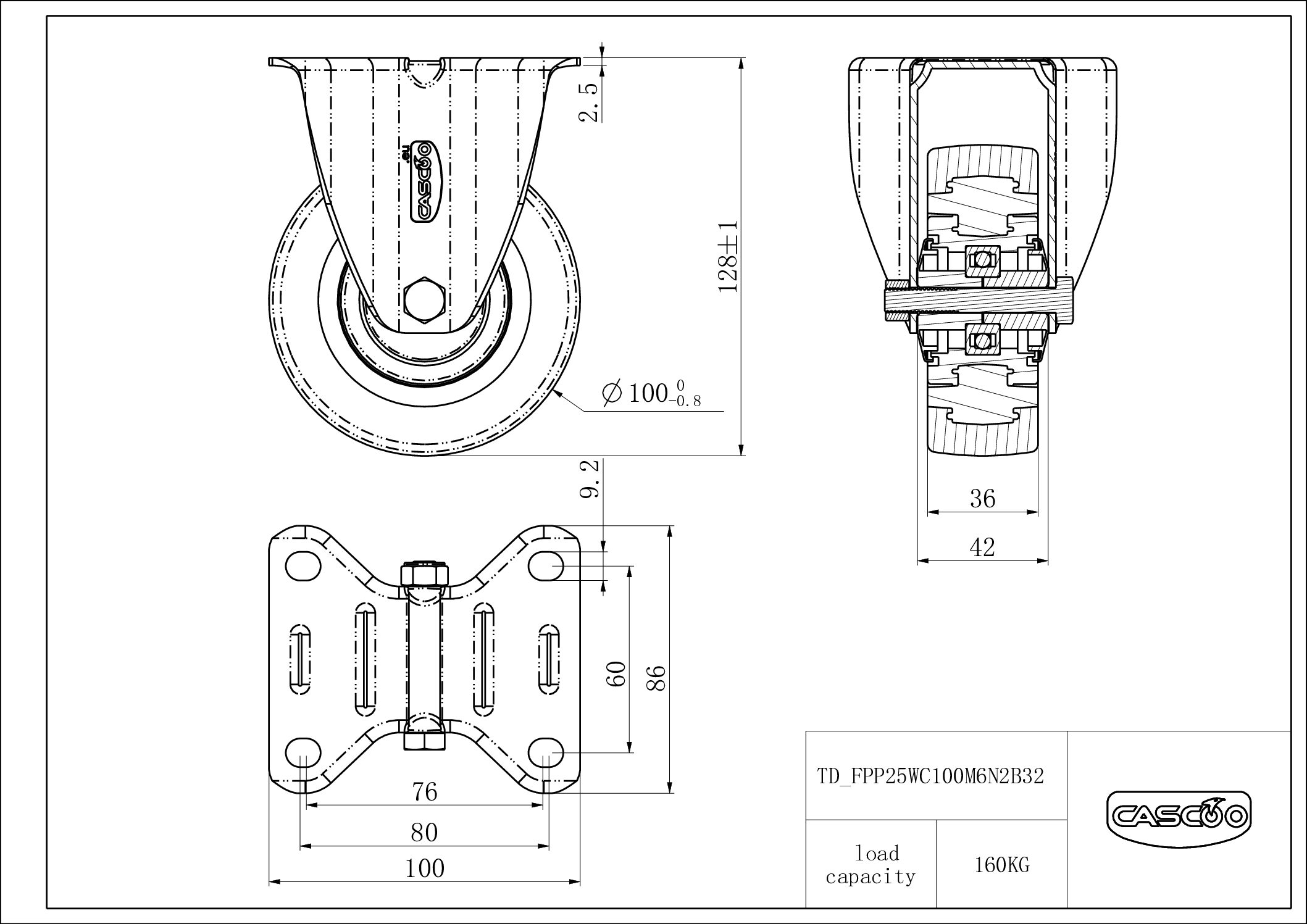 Rattakomplekt FPP25WC100M6N2B32