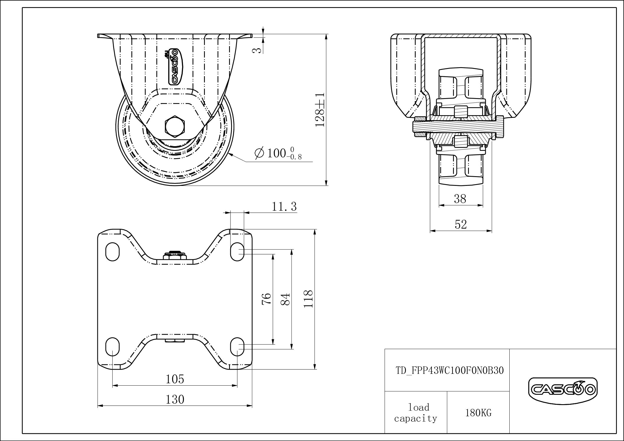 Rattakomplekt FPP43WC100F0N0B30