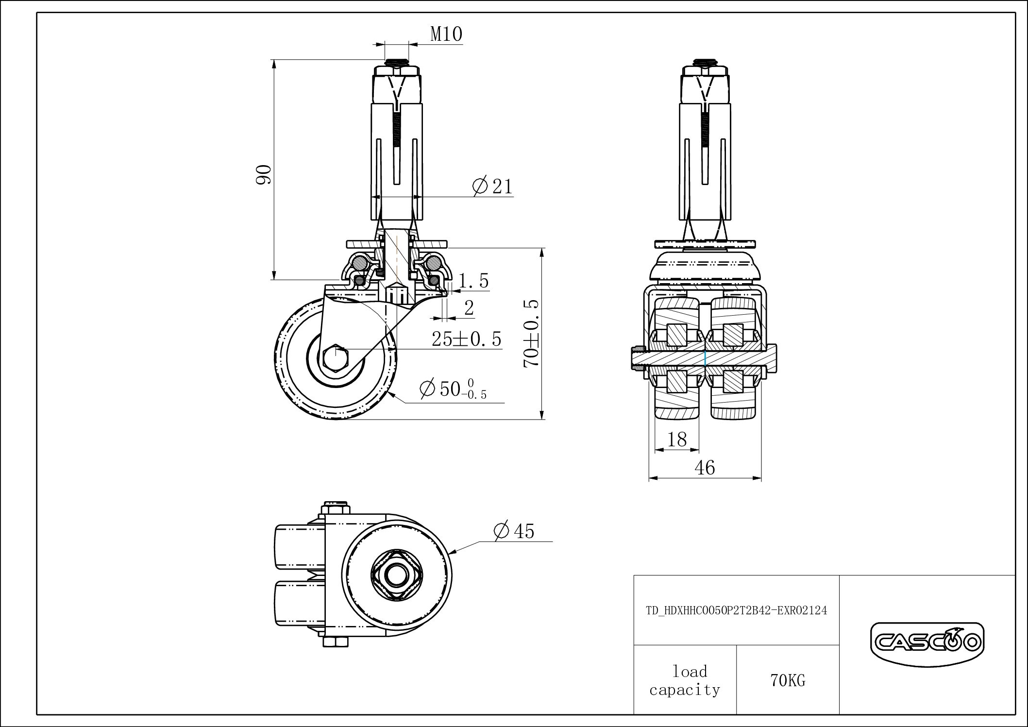 Castor HDXHHC0050P2T2B42