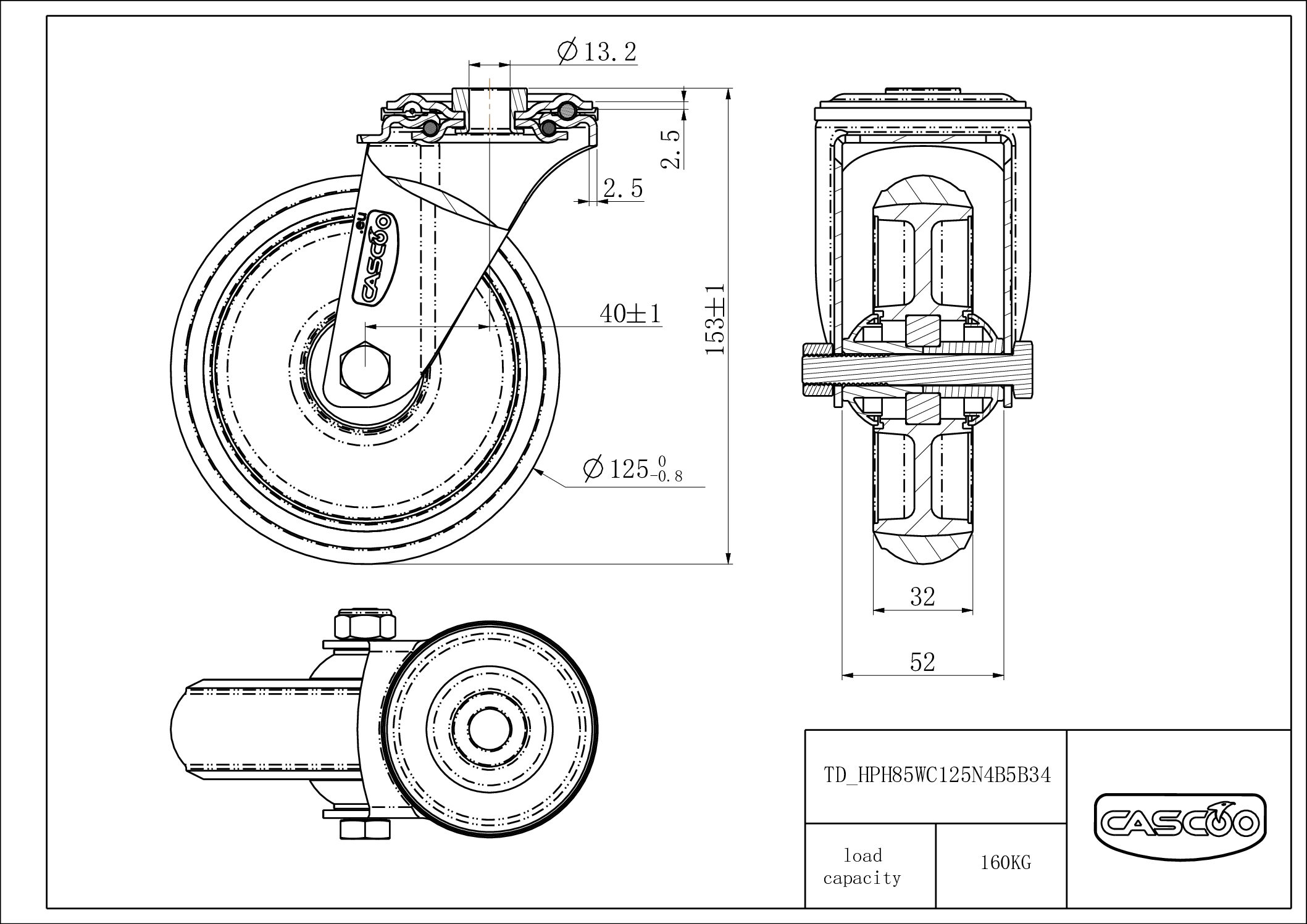 HPH85WC125N4B5B34_drawing Rattakomplekt HPH85WC125N4B5B34