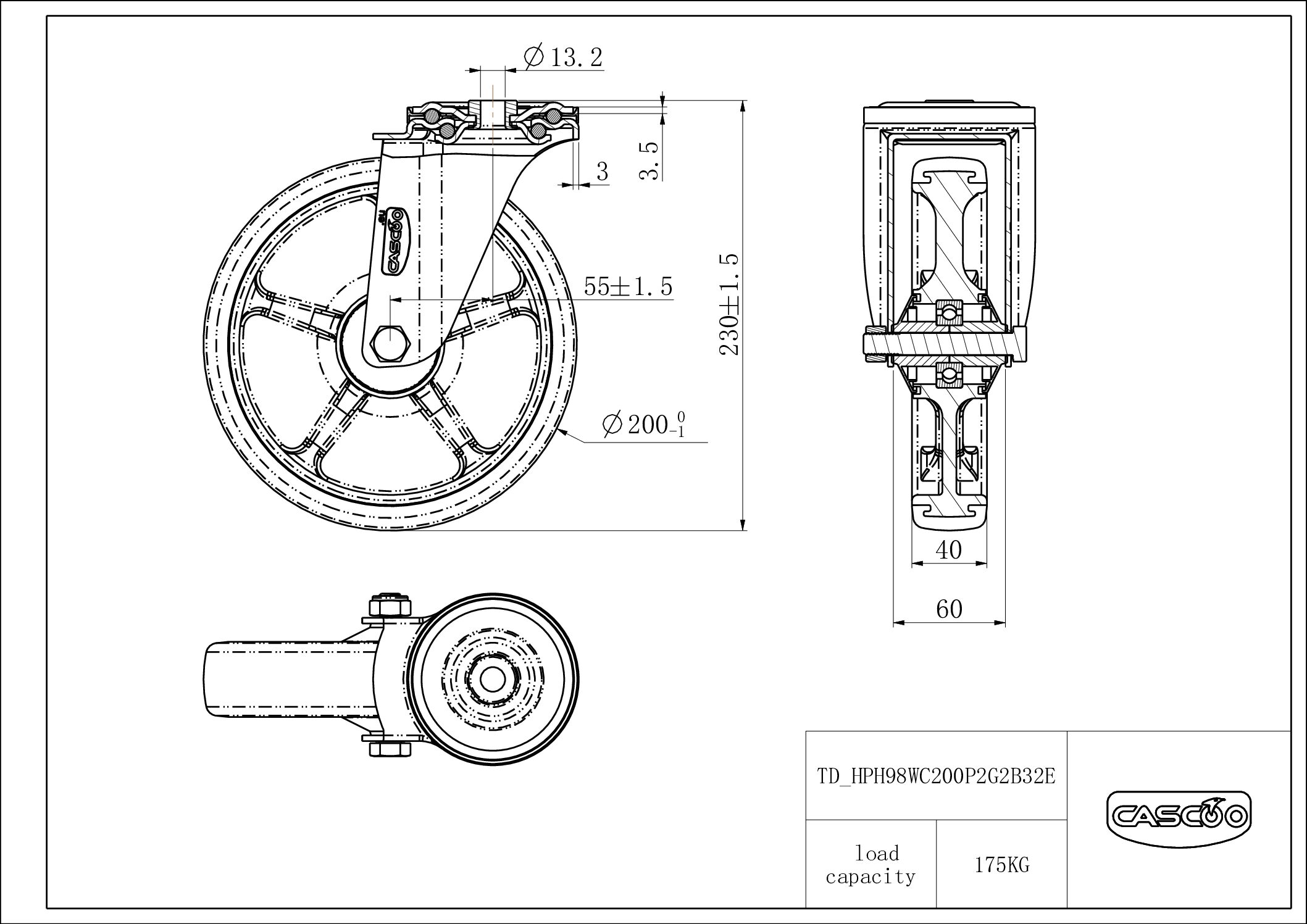 Castor HPH98WC200P2G2B32E