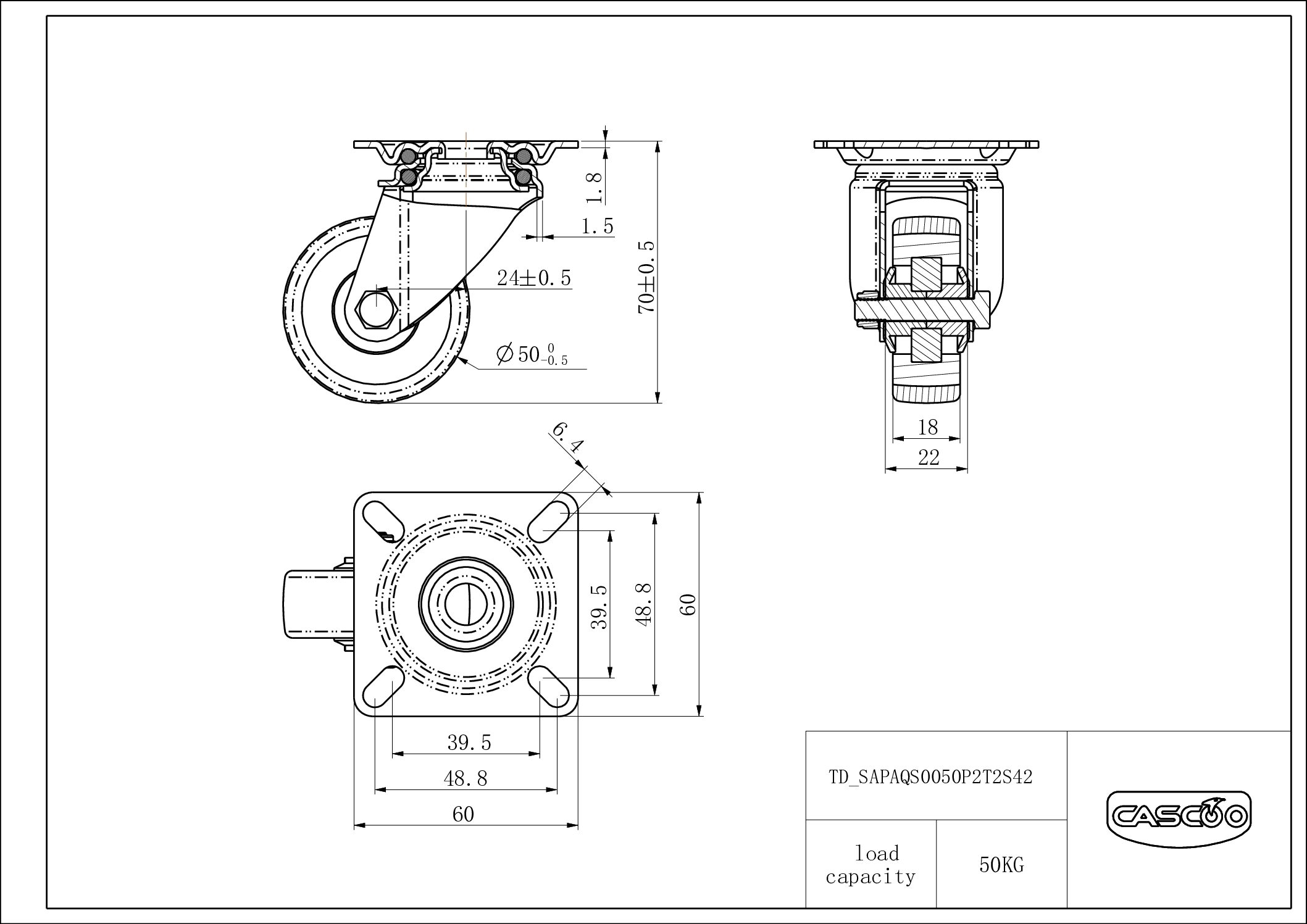 Castor SAPAQS0050P2T2S42
