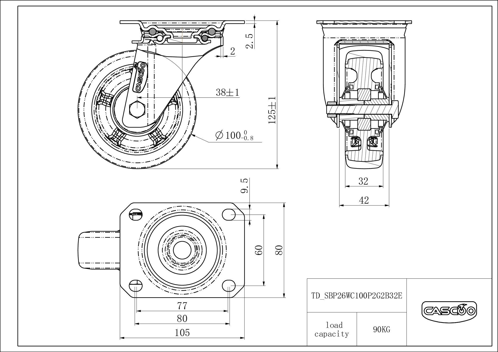 Castor SBP26WC100P2G2B32E