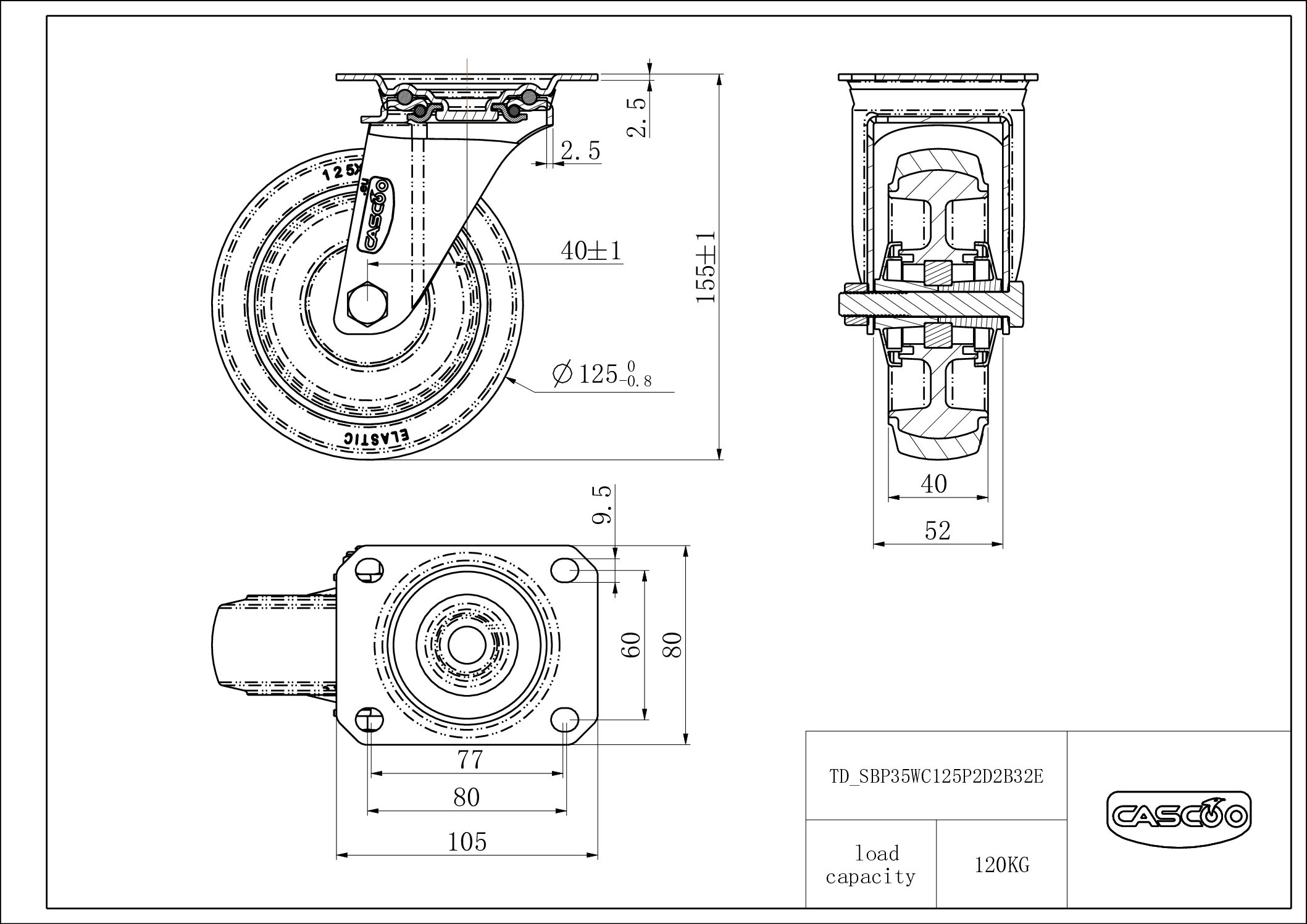 SBP35WC125P2D2B32E_drawing Rattakomplekt SBP35WC125P2D2B32E