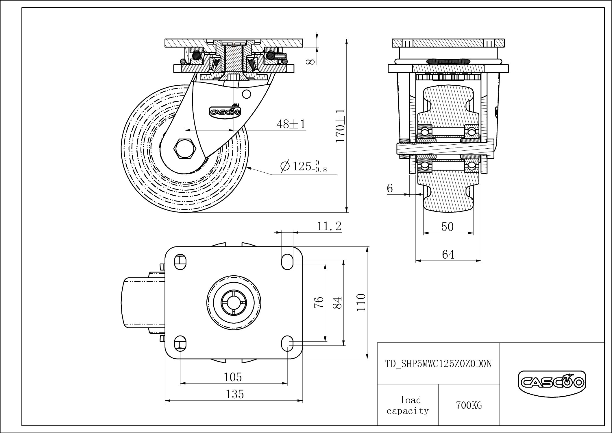 Rattakomplekt SHP5MWC125Z0Z0D0N