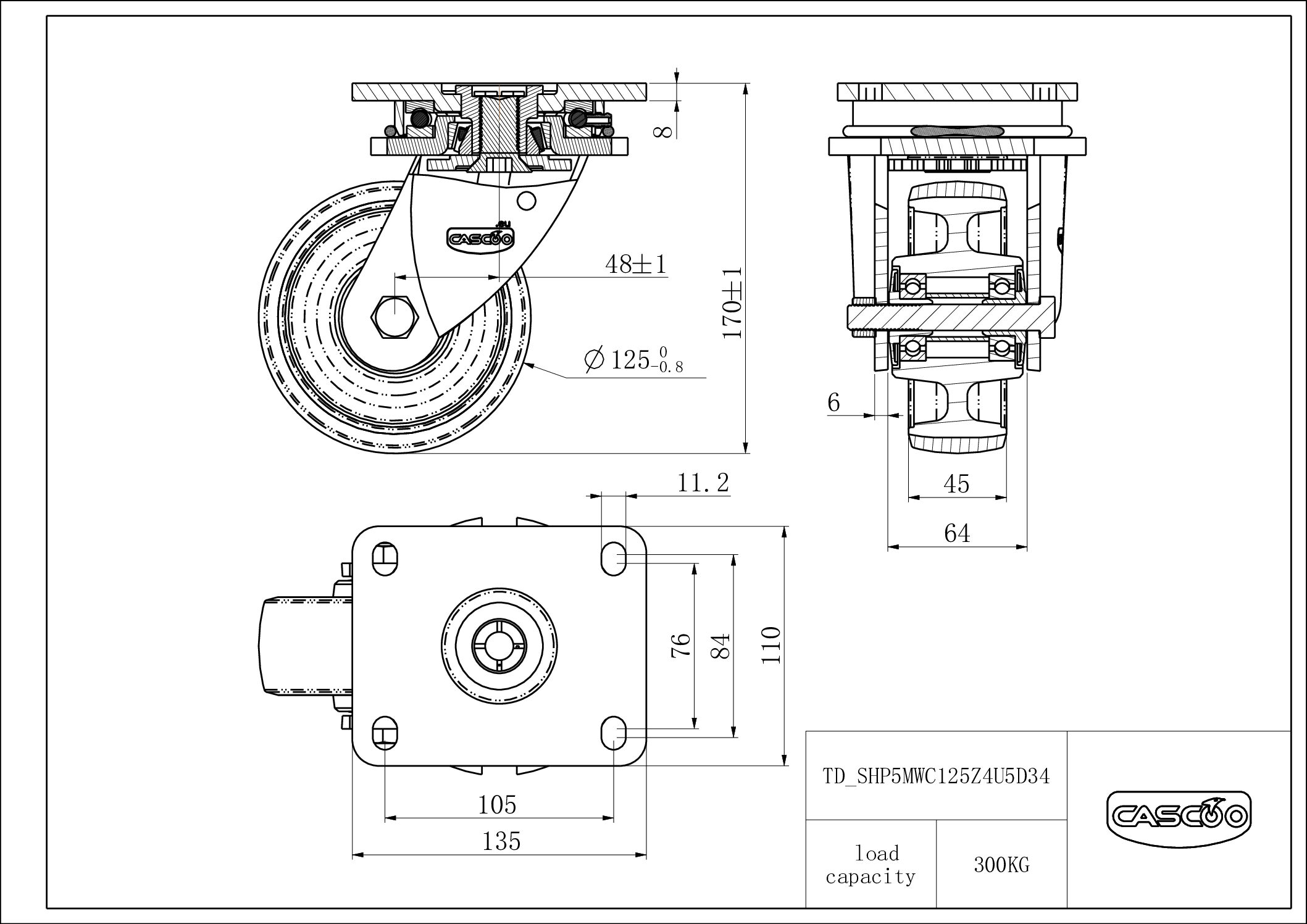SHP5MWC125Z4U5D34_drawing Rattakomplekt SHP5MWC125Z4U5D34