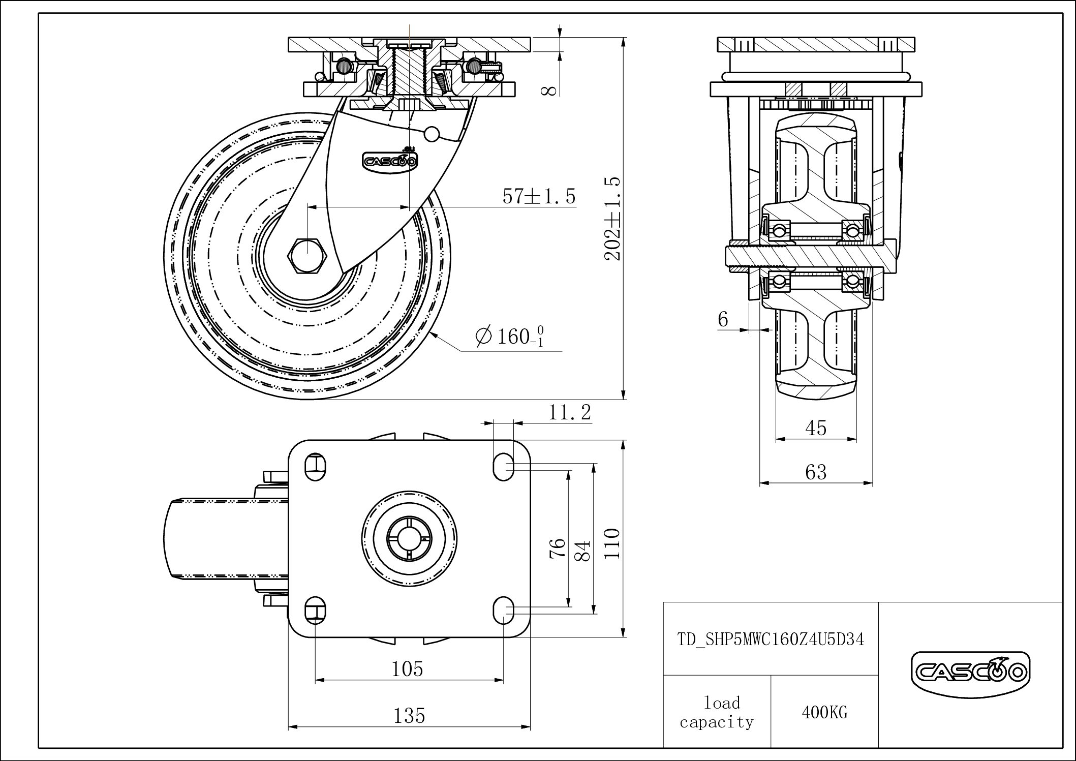 Rattakomplekt SHP5MWC160Z4U5D34