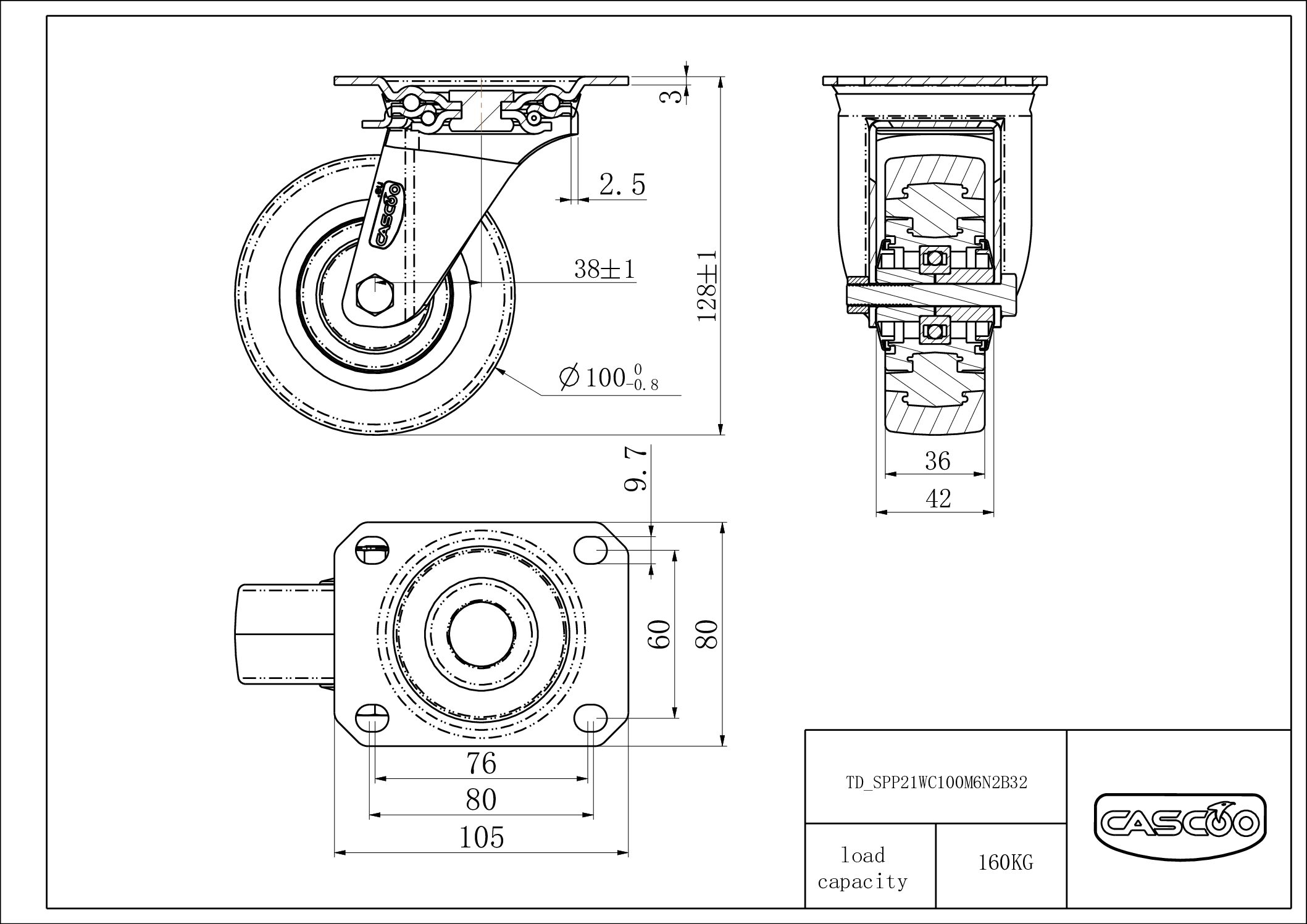 Rattakomplekt SPP21WC100M6N2B32