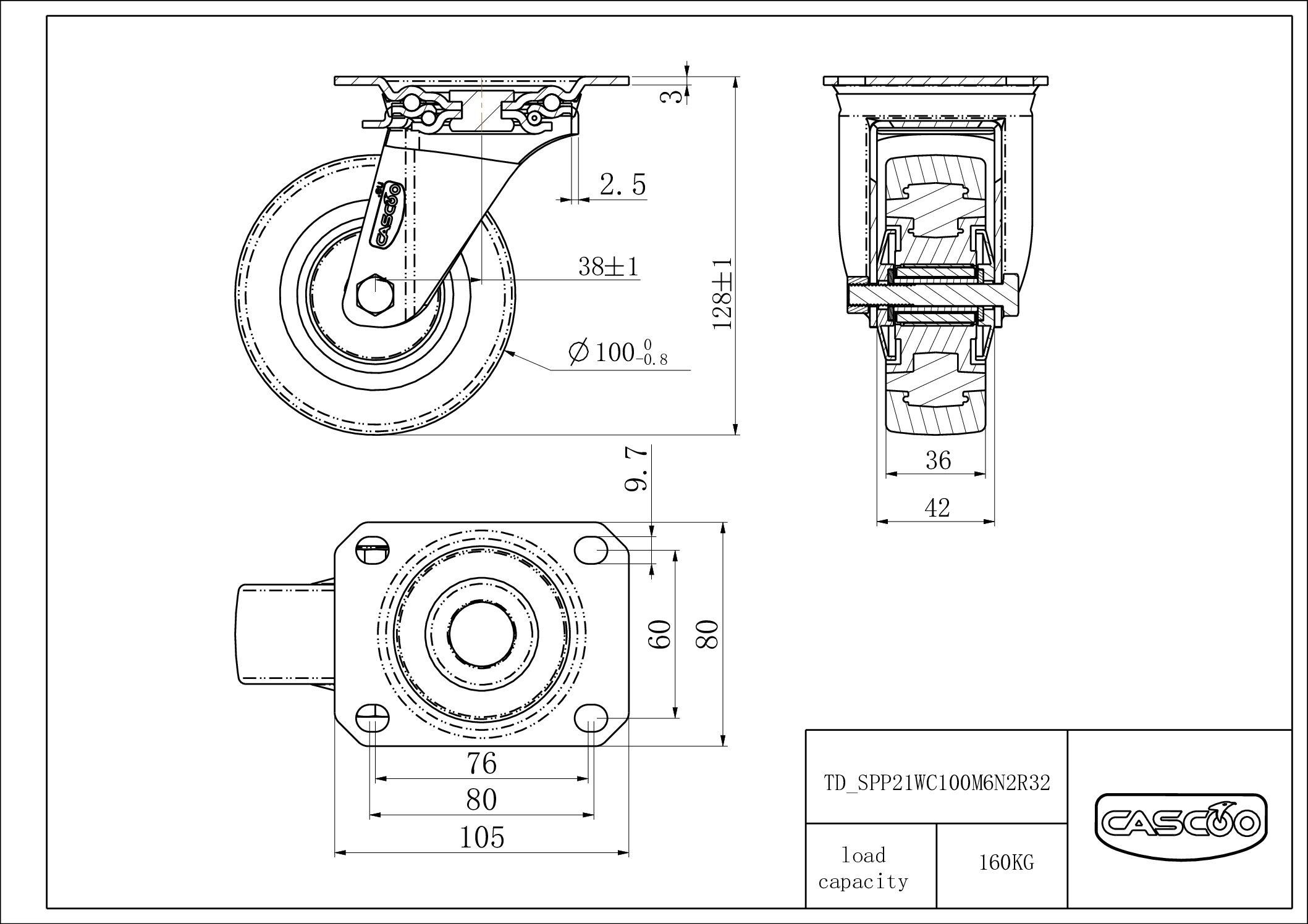 Rattakomplekt SPP21WC100M6N2R32