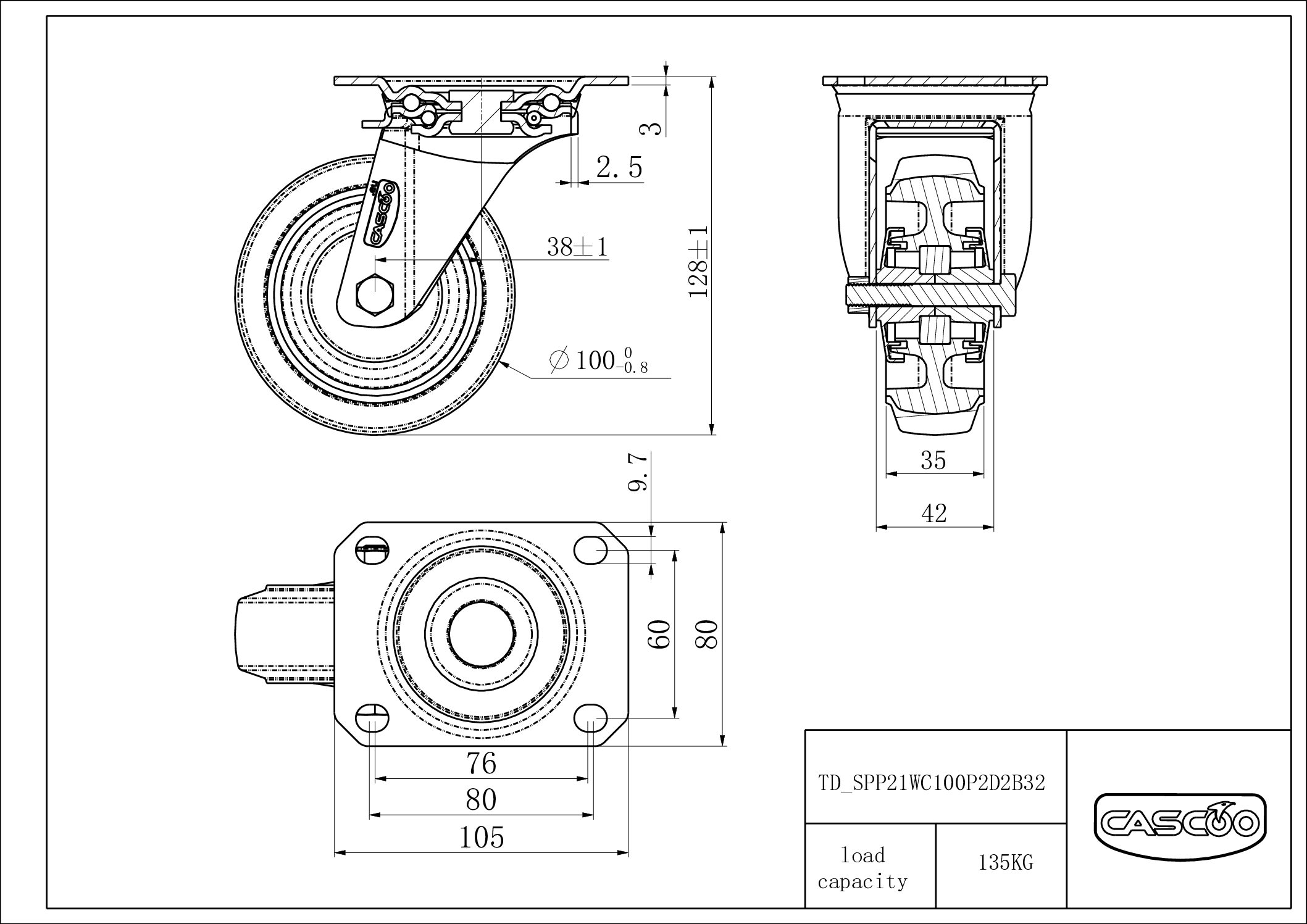 SPP21WC100P2D2B32_drawing Rattakomplekt SPP21WC100P2D2B32