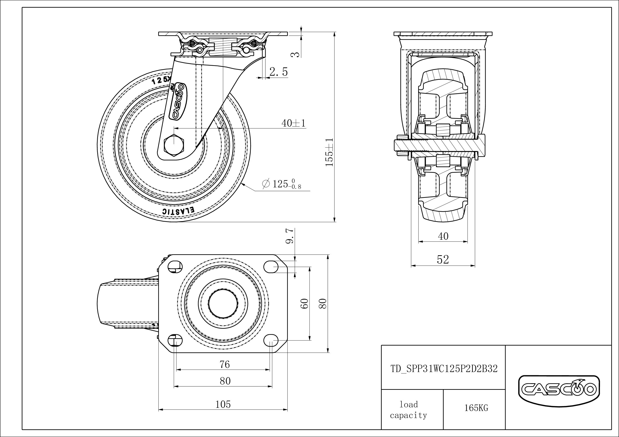 Rattakomplekt SPP31WC125P2D2B32