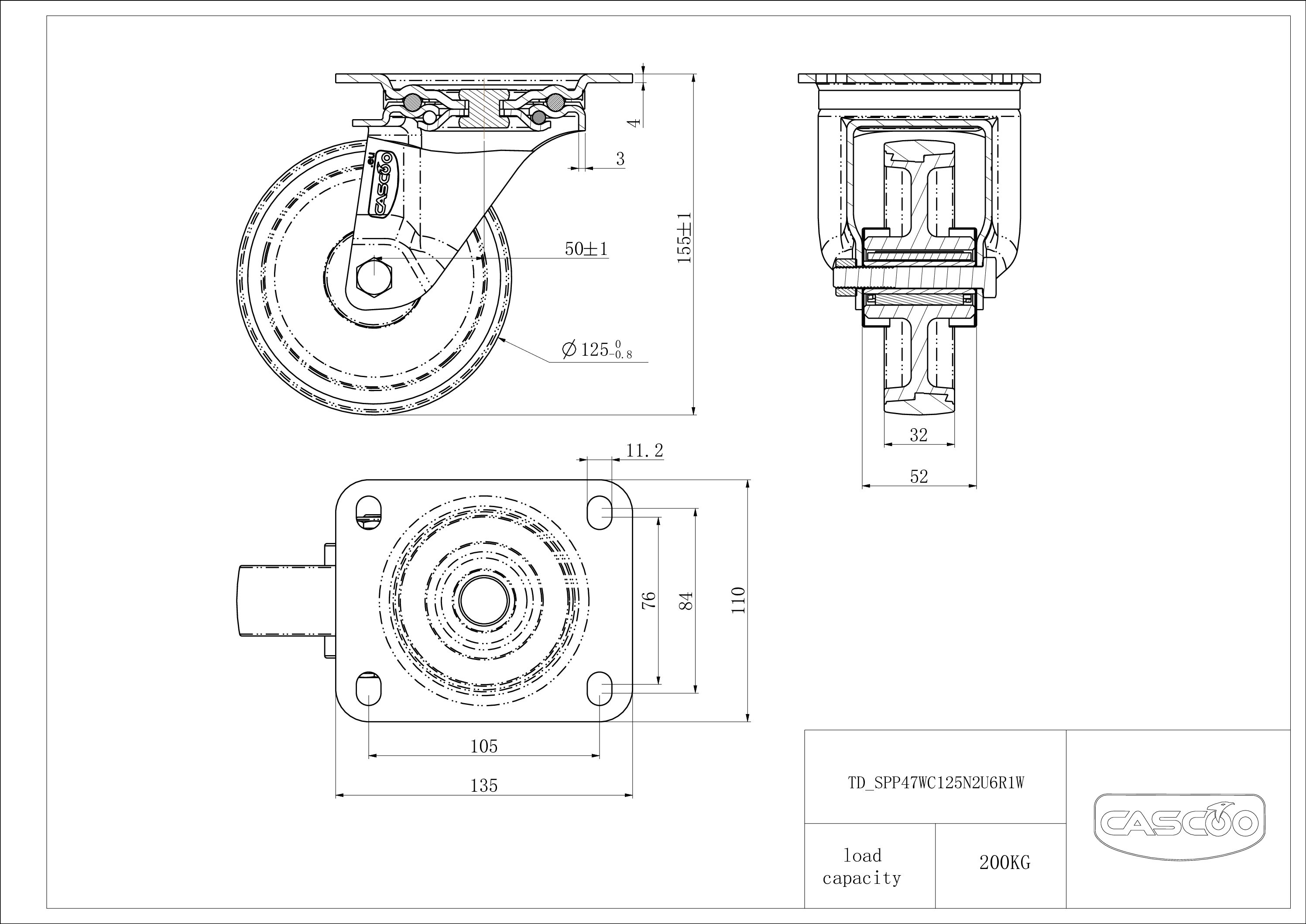SPP47WC125N2U6R1W_drawing Rattakomplekt SPP47WC125N2U6R1W