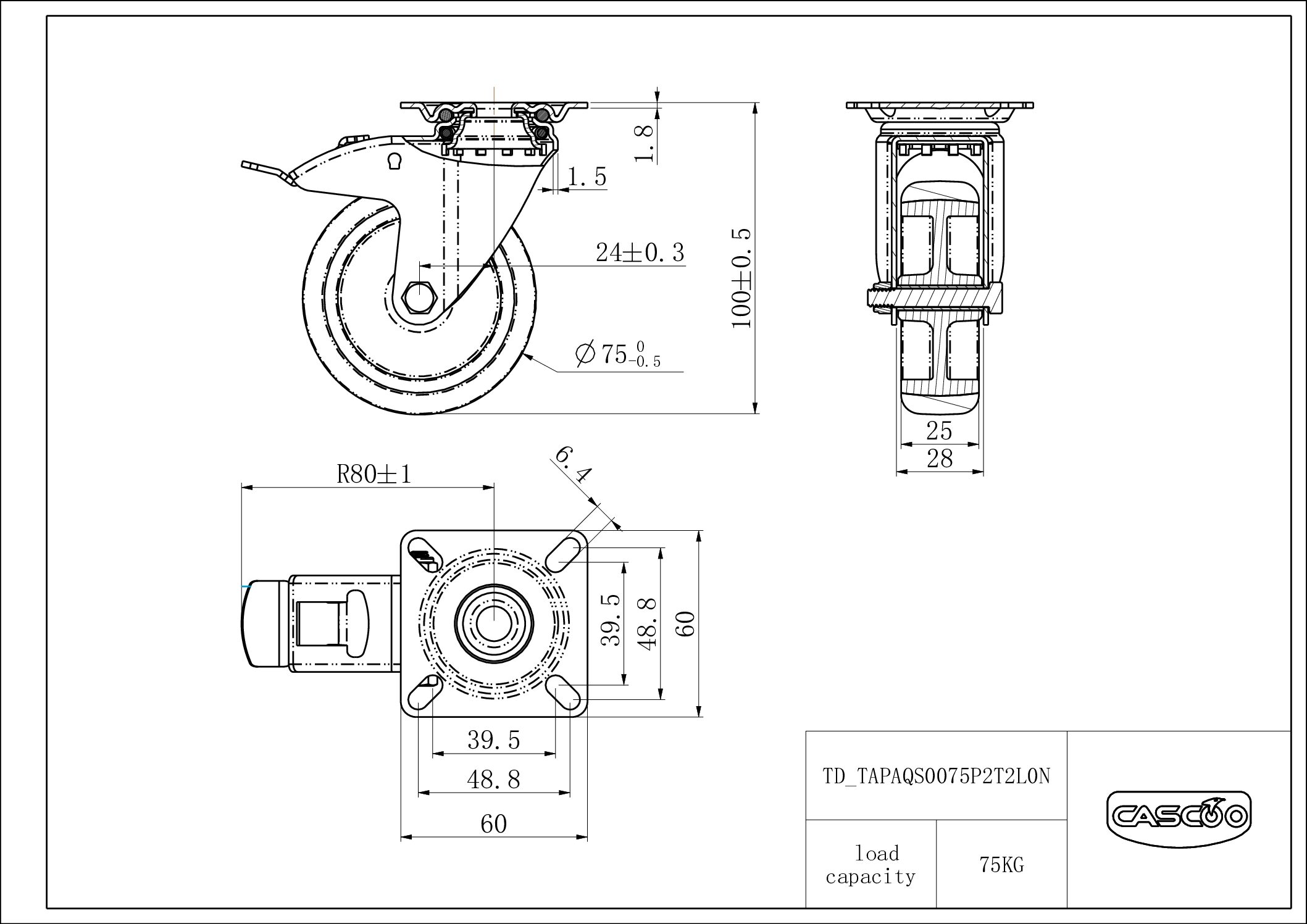 Castor TAPAQS0075P2T2L0N
