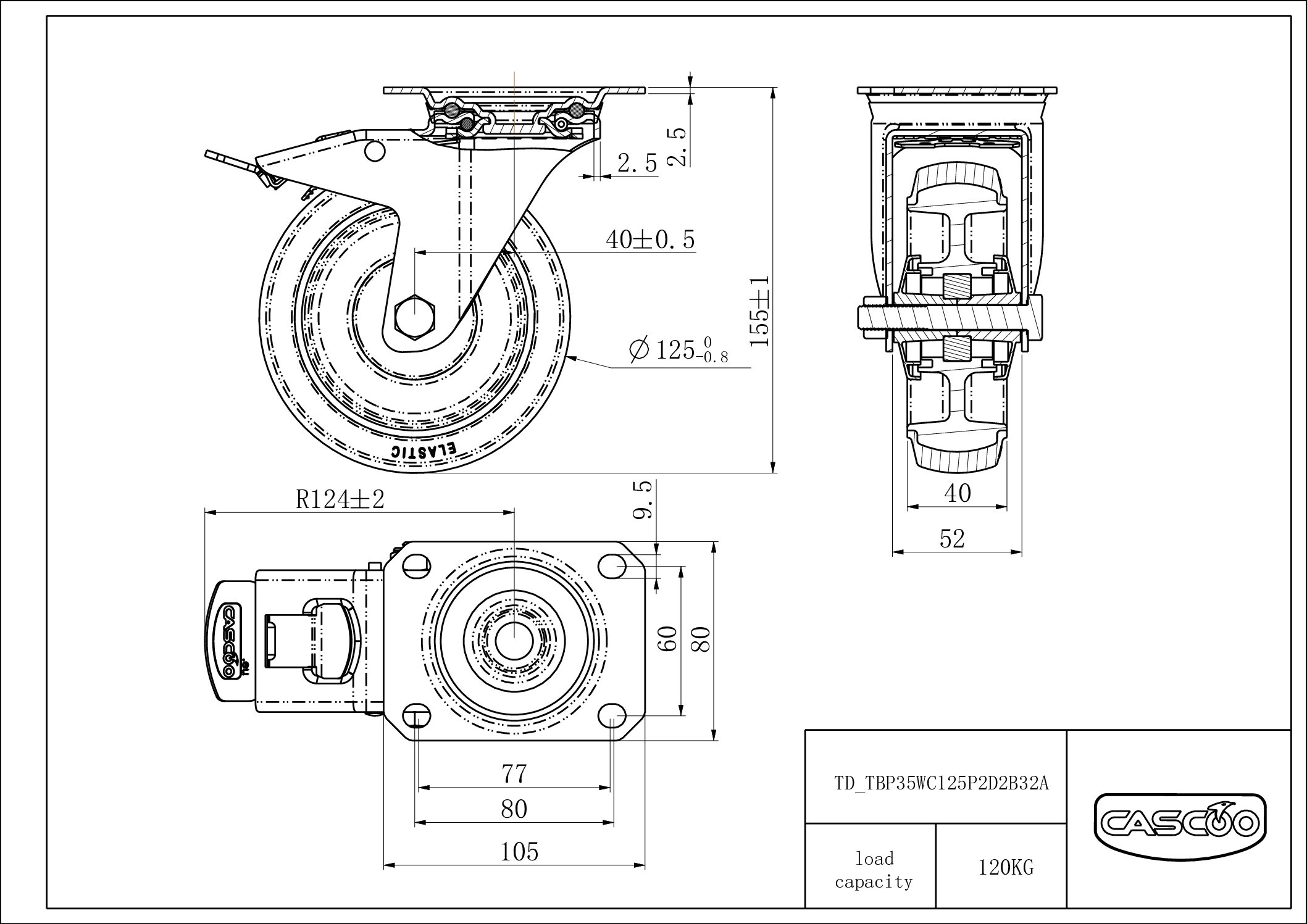 Castor TBP35WC125P2D2B32A