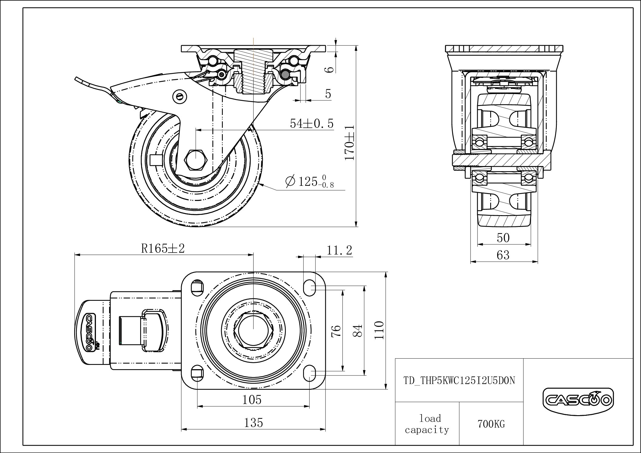 THP5KWC125I2U5D0N_drawing Castor THP5KWC125I2U5D0N