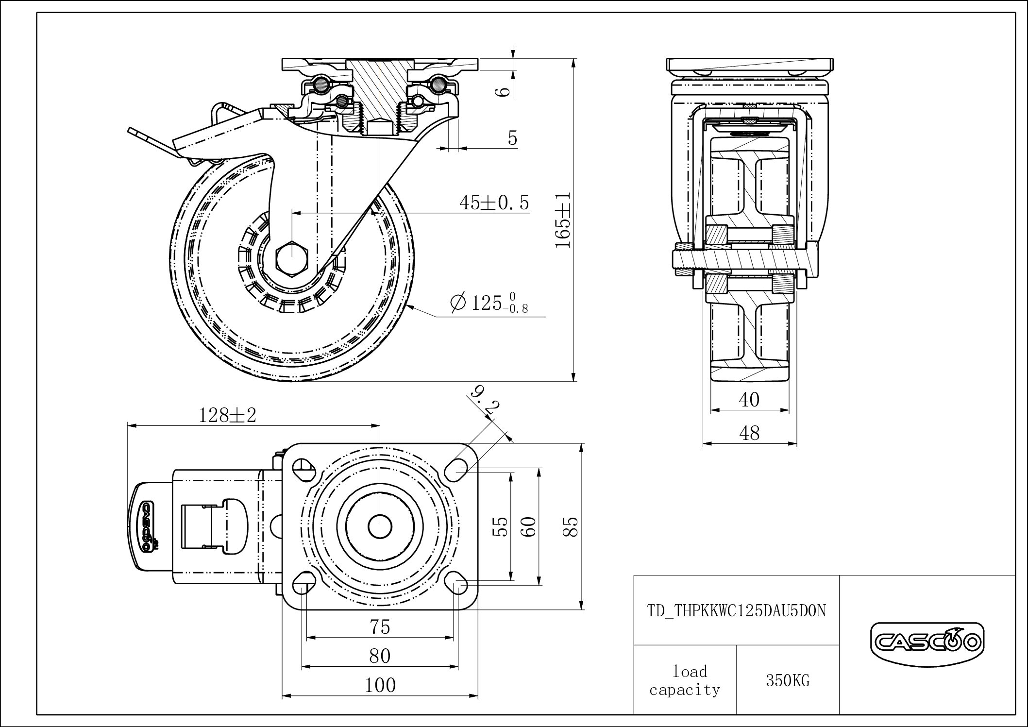 Castor THPKKWC125DAU5D0N
